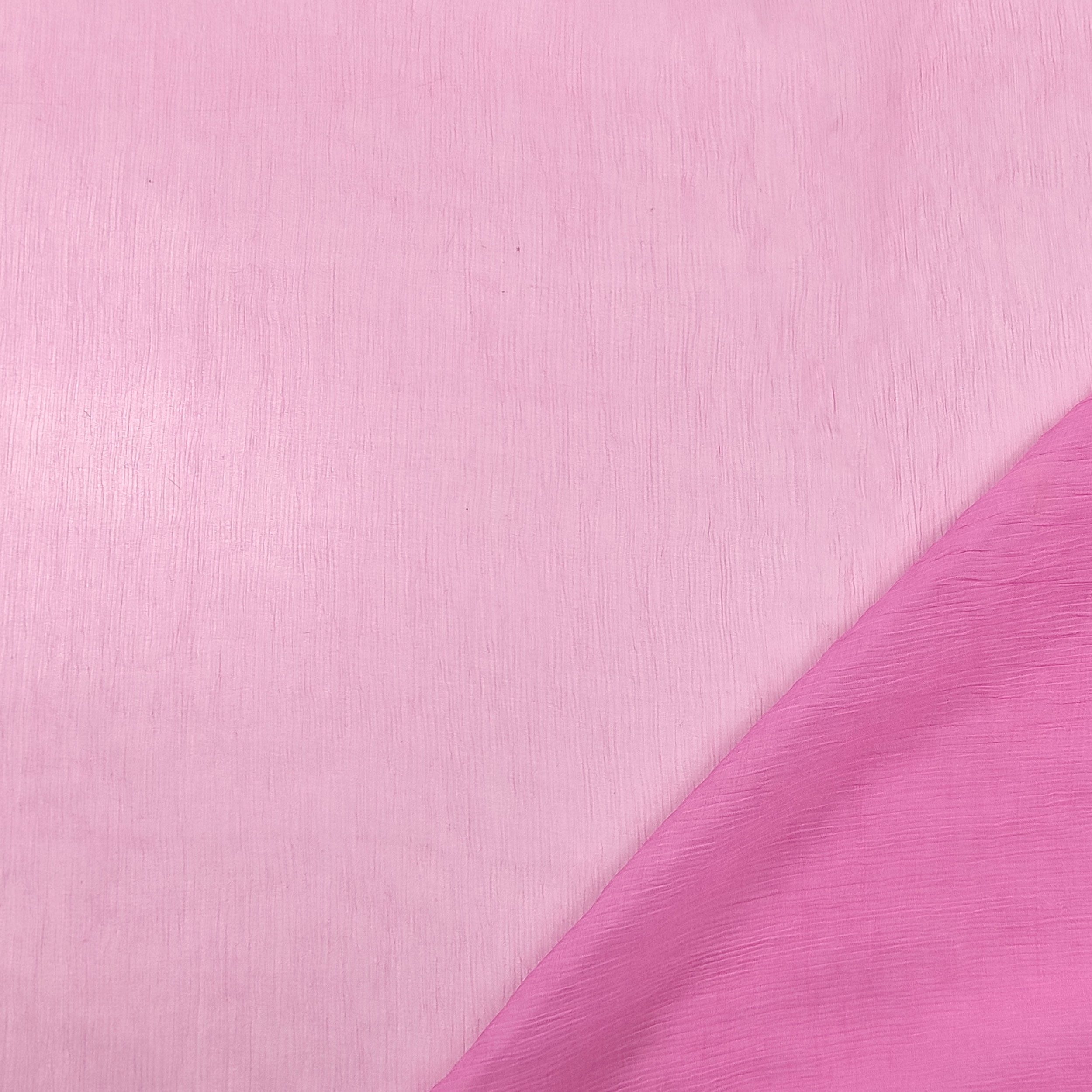 Tessuto Chiffon Seta Tinta Unita Rosa Image