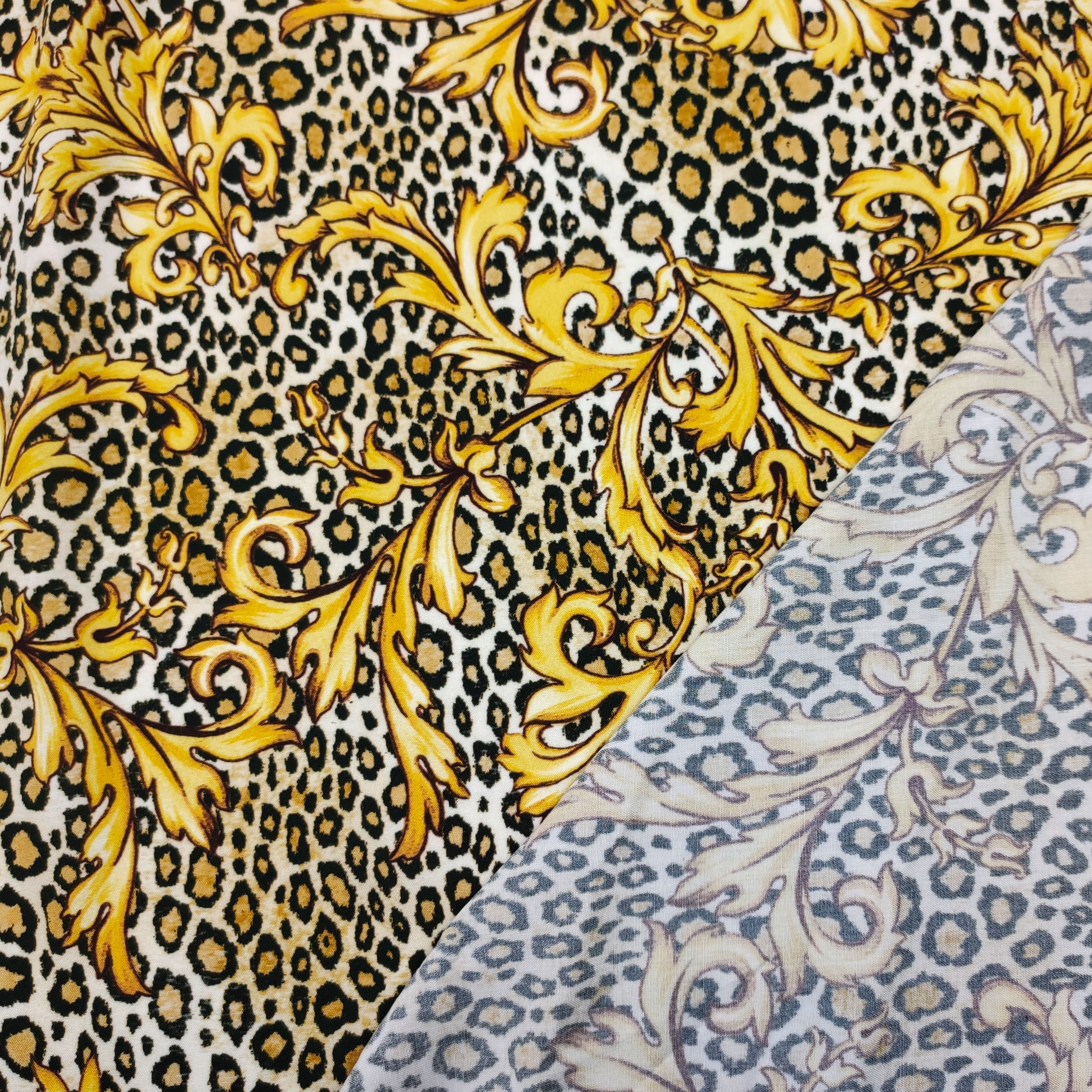 tessuto viscosa leopardata alta moda