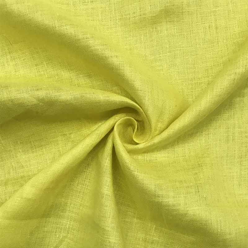 lino per abbigliamento giallo limone