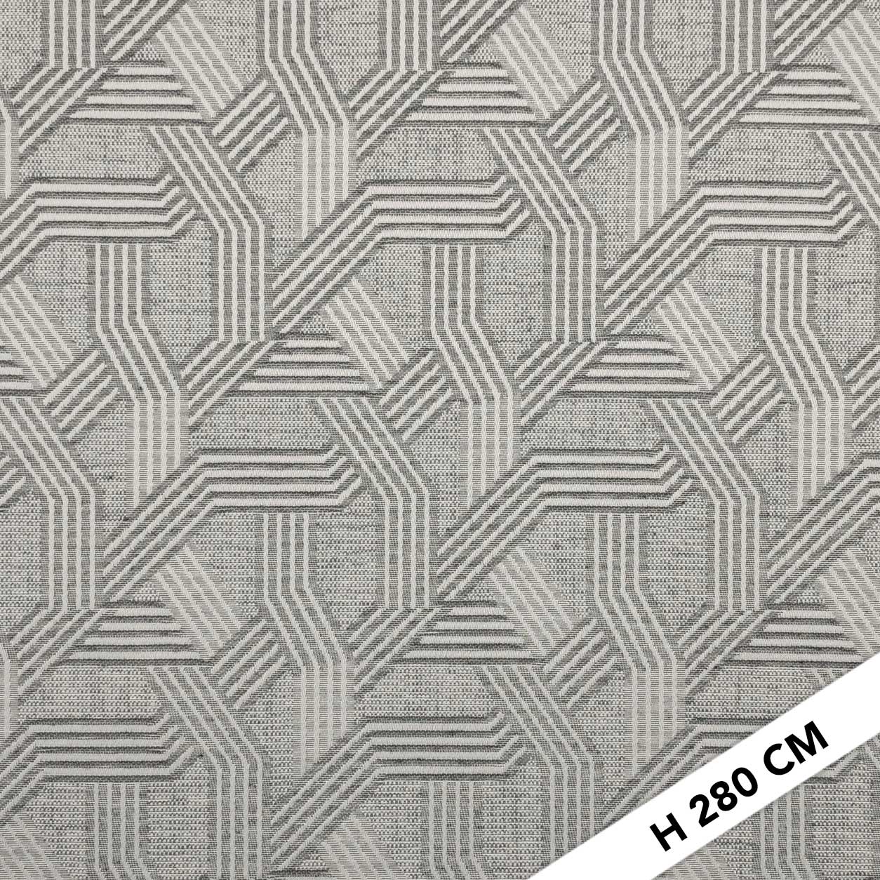Tessuto Jacquard Geometria Toni Grigio Image