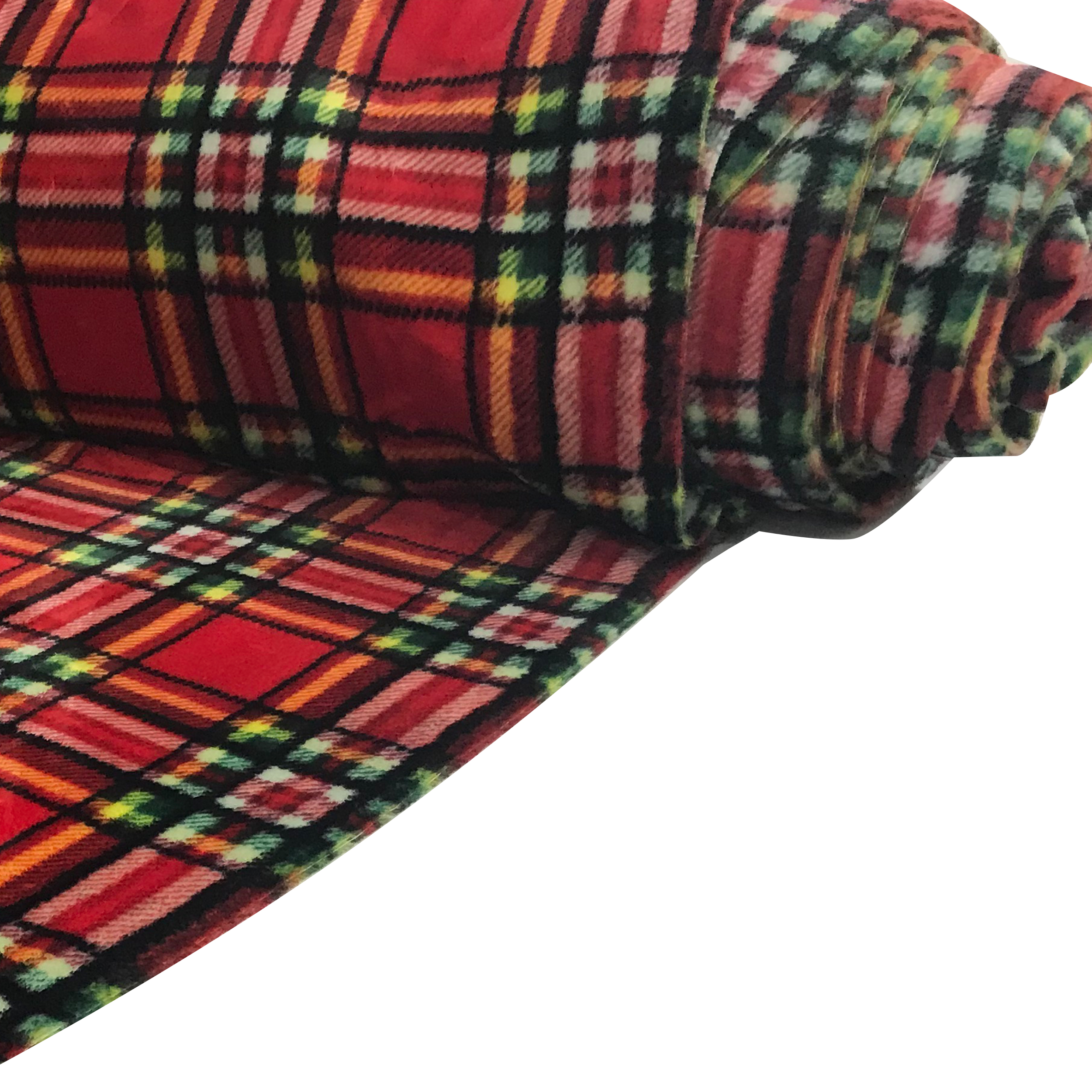 Pile Tartan Rosso Rotolo