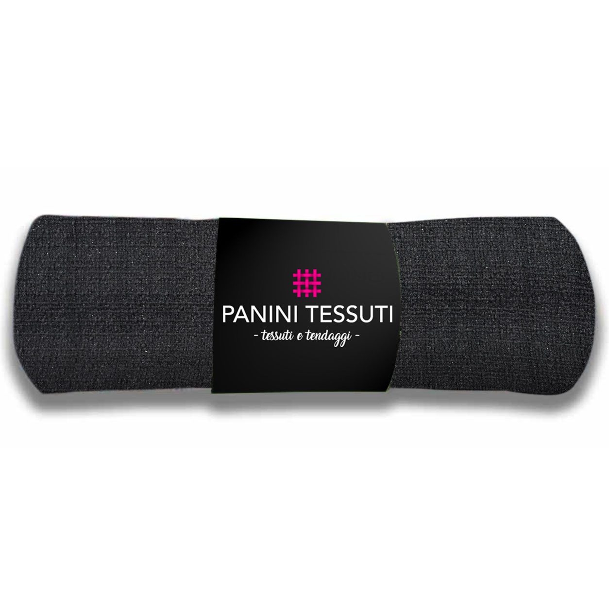 Scampolo Misto Cotone Nero Lurex