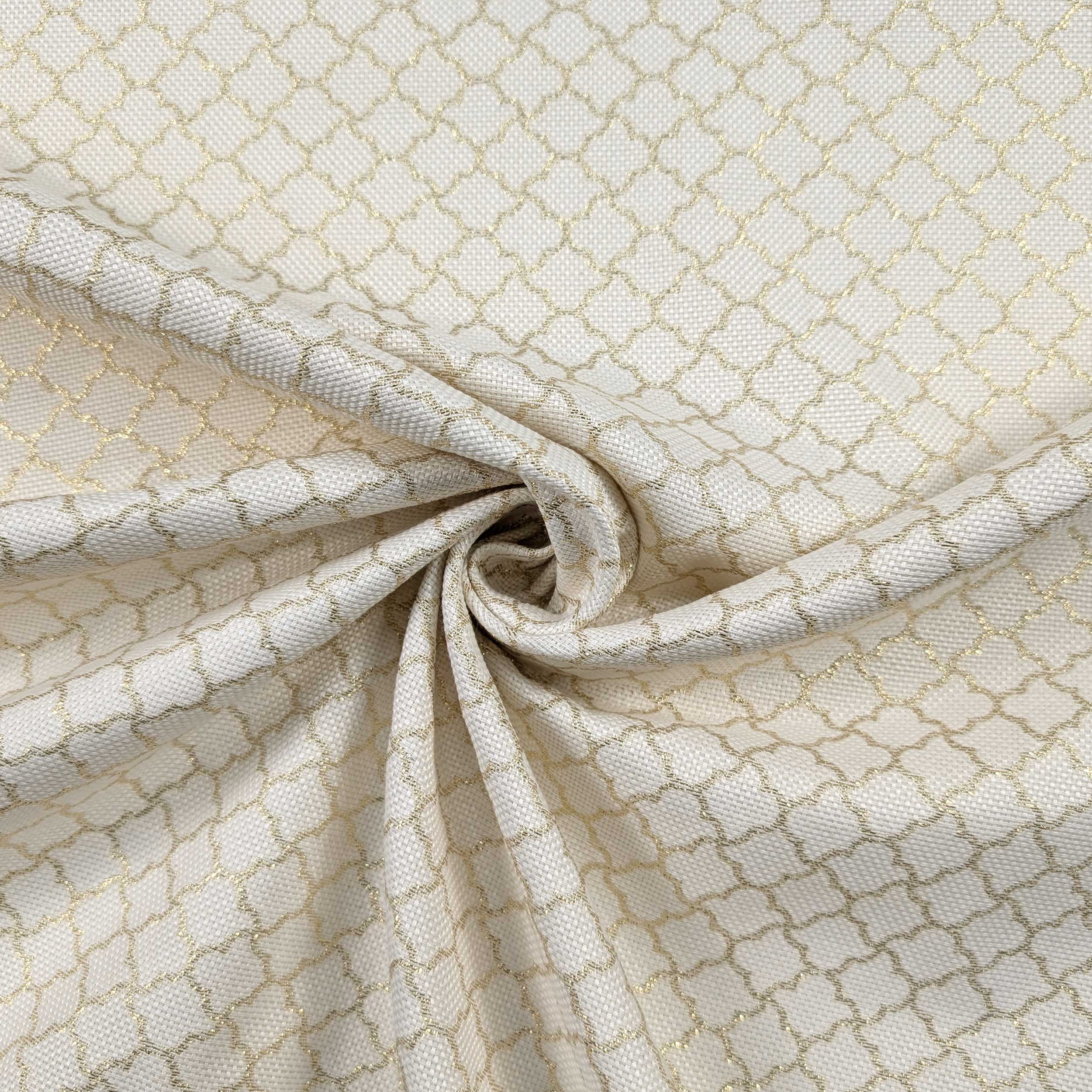 Jacquard Natalizio con Fantasia Lurex Dorata Image