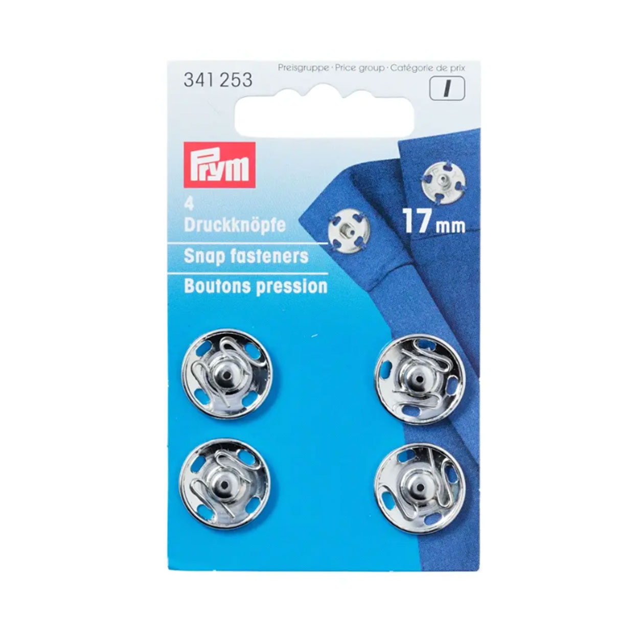Bottoni Prym Automatici 17 mm Argento