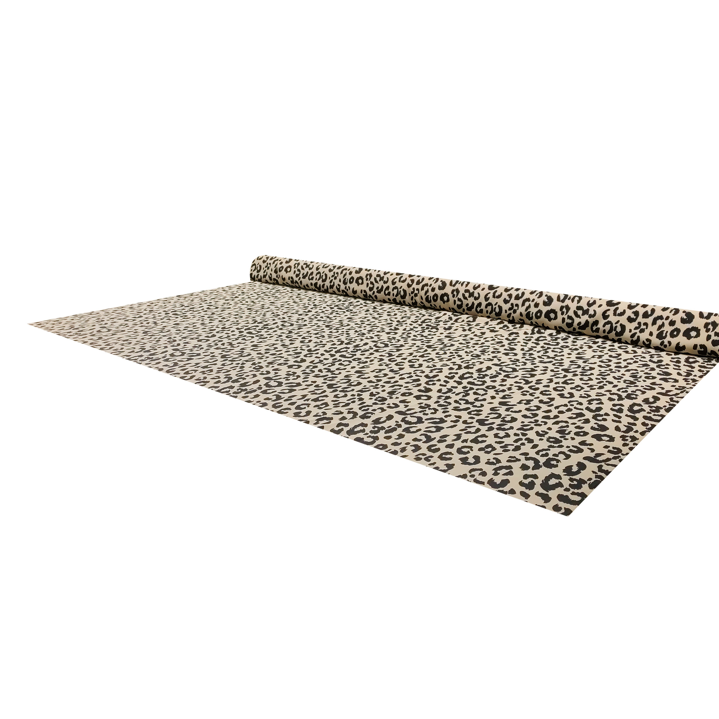 Tessuto Twill Leopardato Sfondo Beige