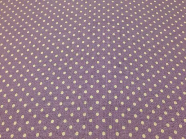Tessuto cotone lilla a pois 9