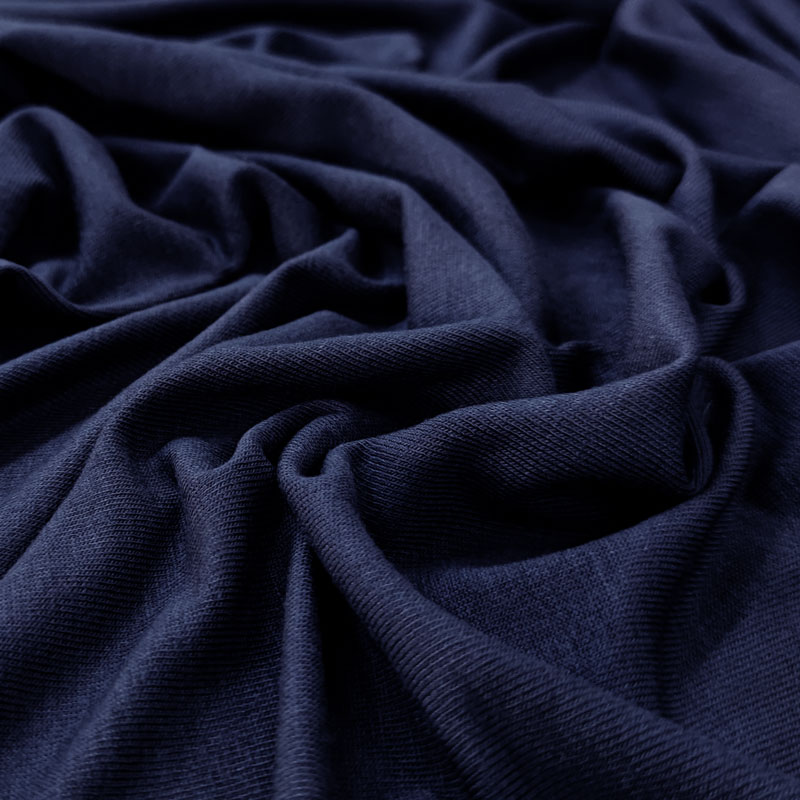 Jersey Morbidino di Viscosa Blu
