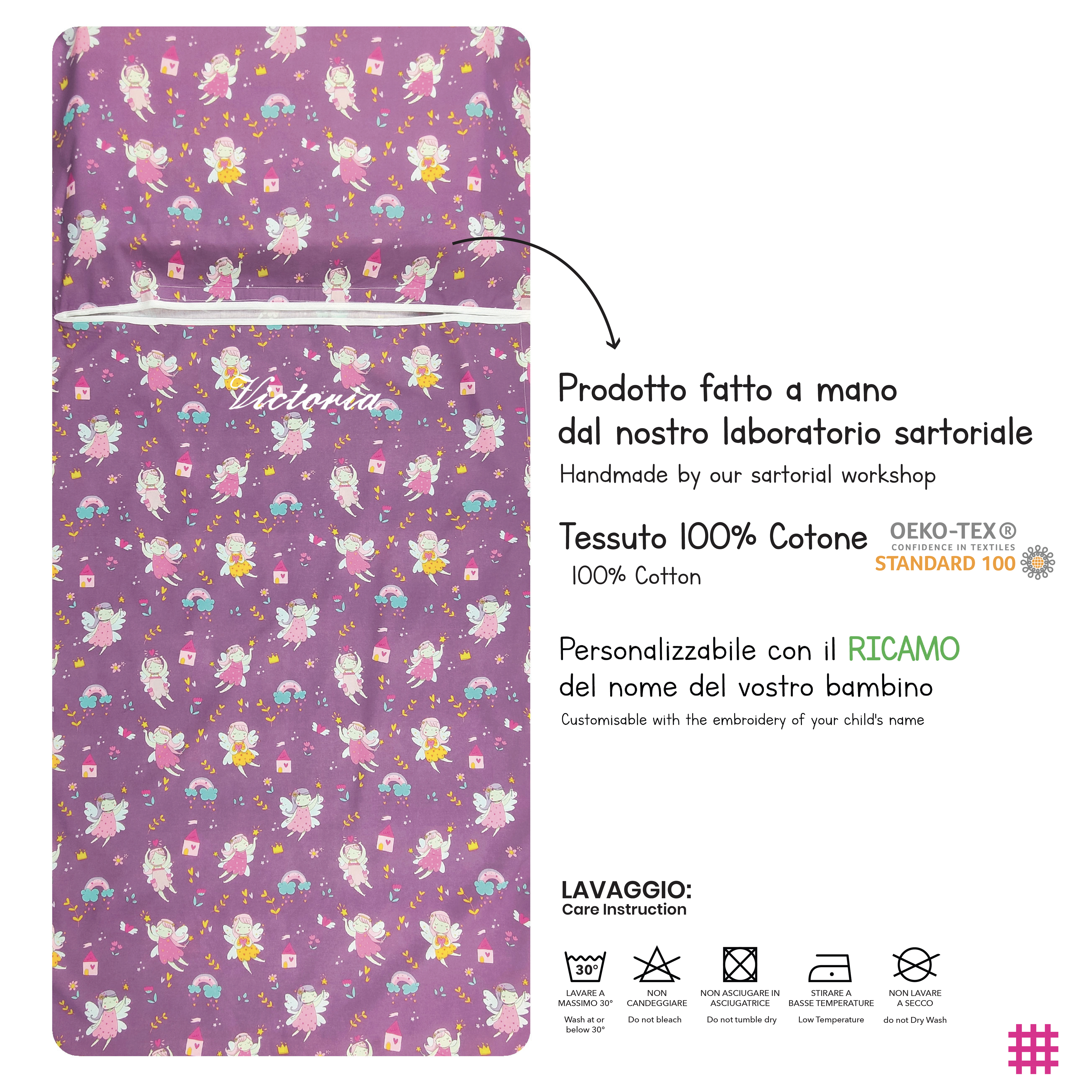 Sacco Nanna Estivo Fatine Sfondo Lilla Image