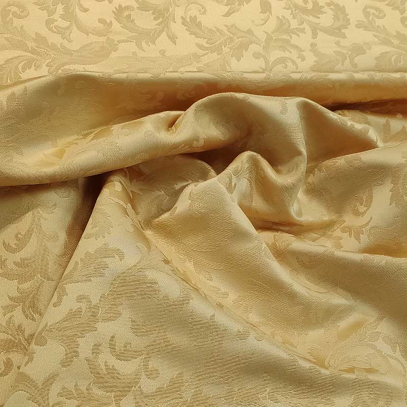 Tessuto Damascato Classico H 300 cm Giallino