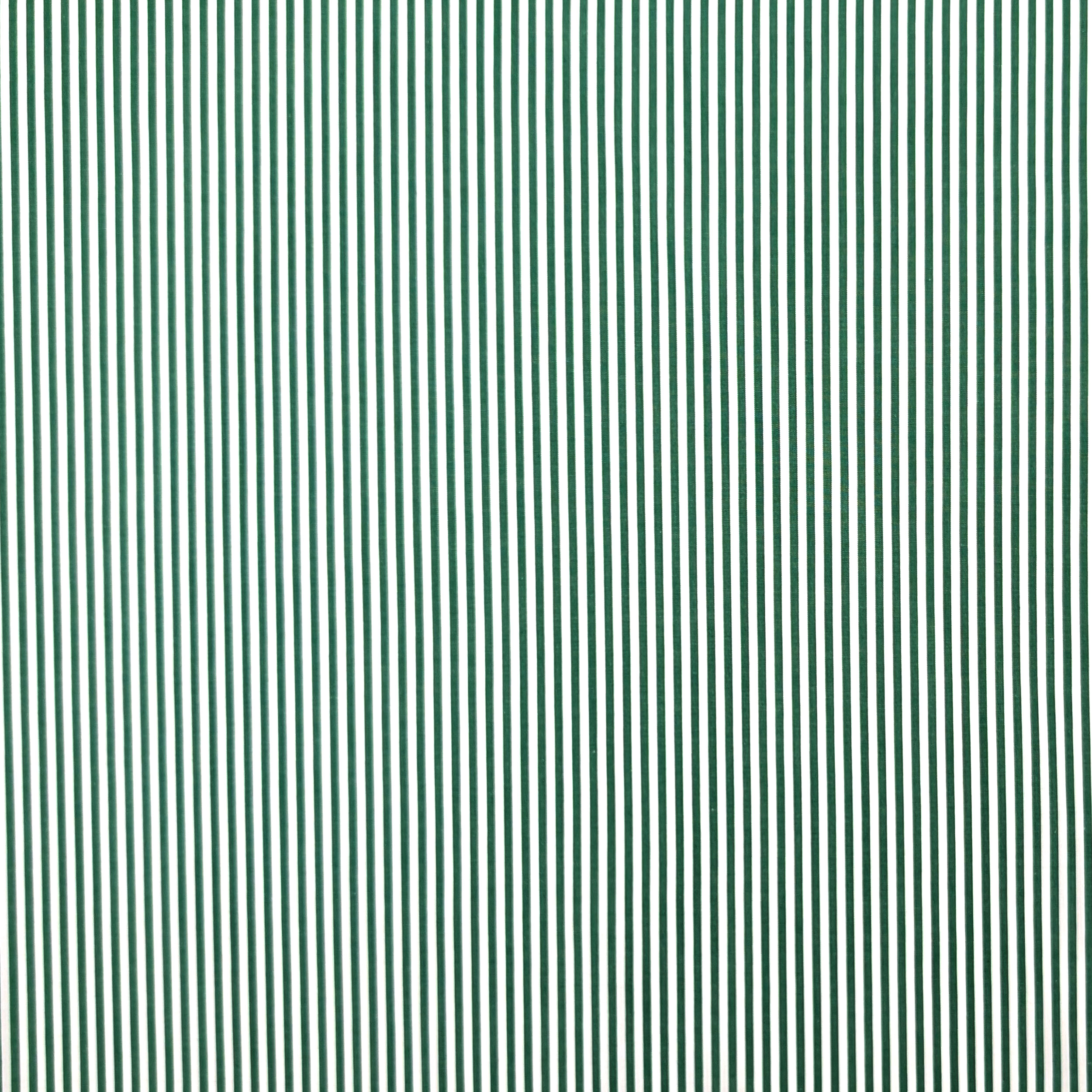 Cotone per Camiceria Righe Verdi Image