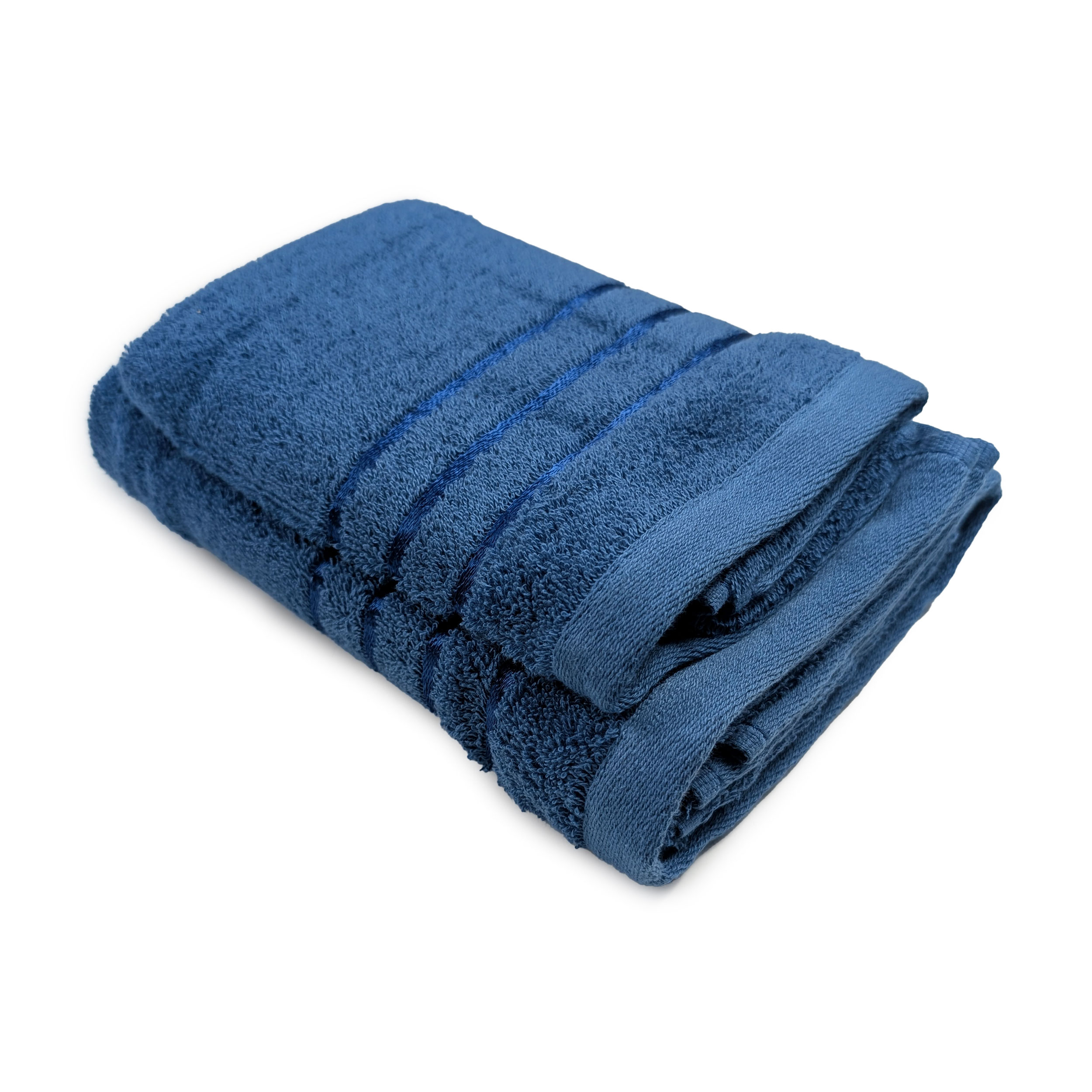 Set Asciugamani Bagno Viso e Ospite Blu Image