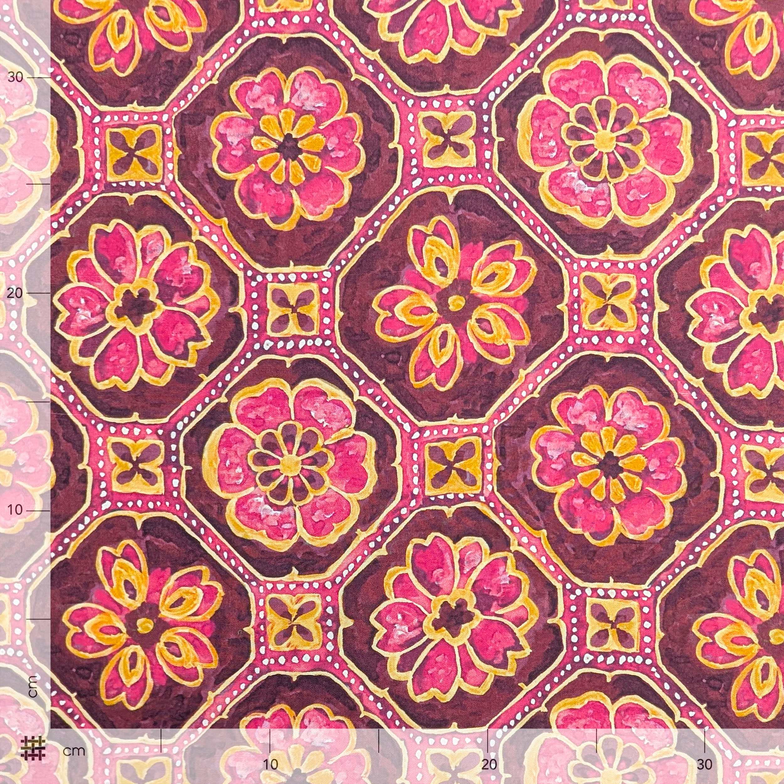 Pura Seta Maioliche Fuxia e Vinaccia Image