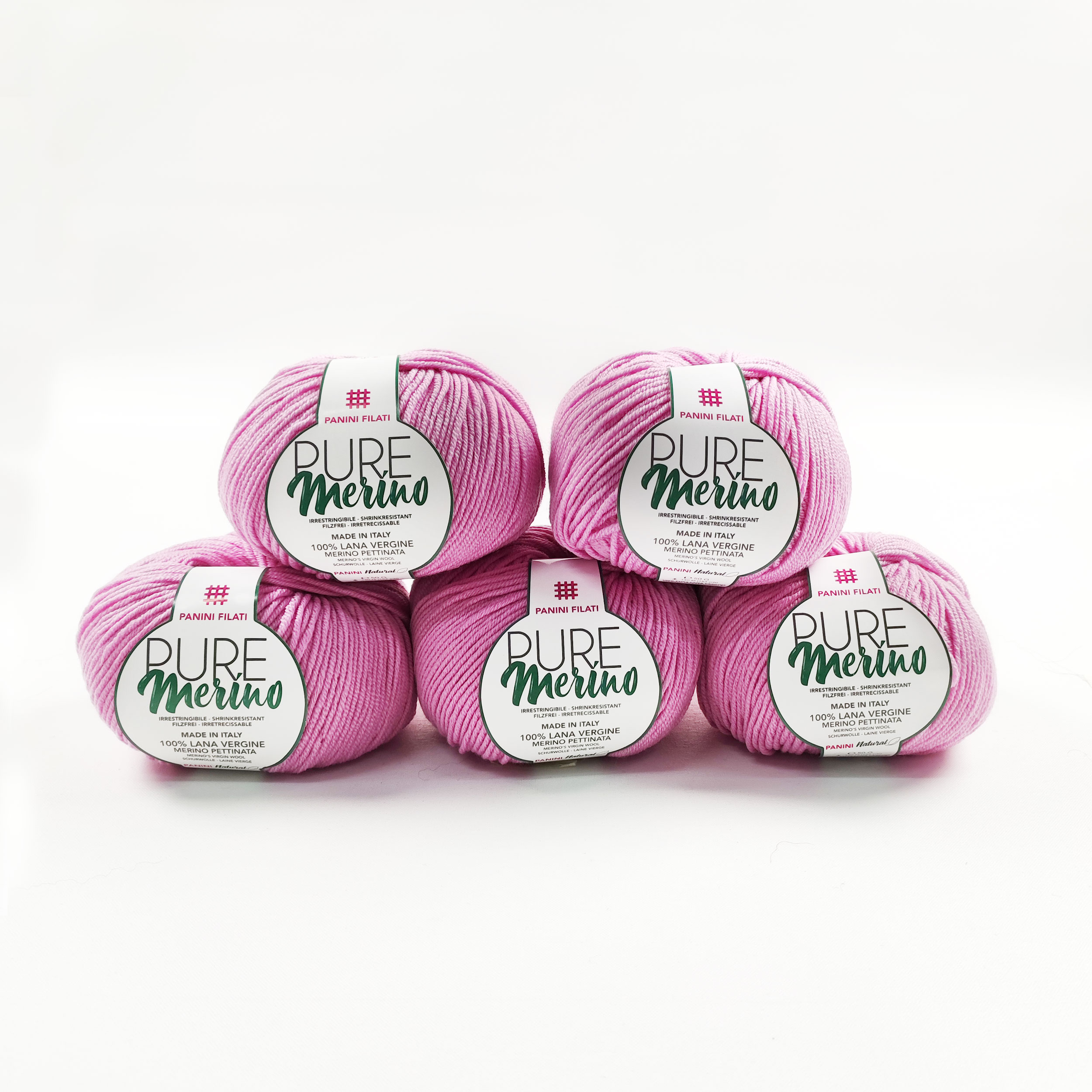 Gomitolo in Lana Merino Rosa