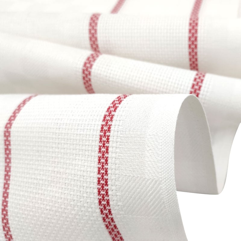 ZOLLNER 5 Strofinacci, 60% Cotone E 40% Lino, 45x65 Cm, Bianco E Giallo - Foto 4