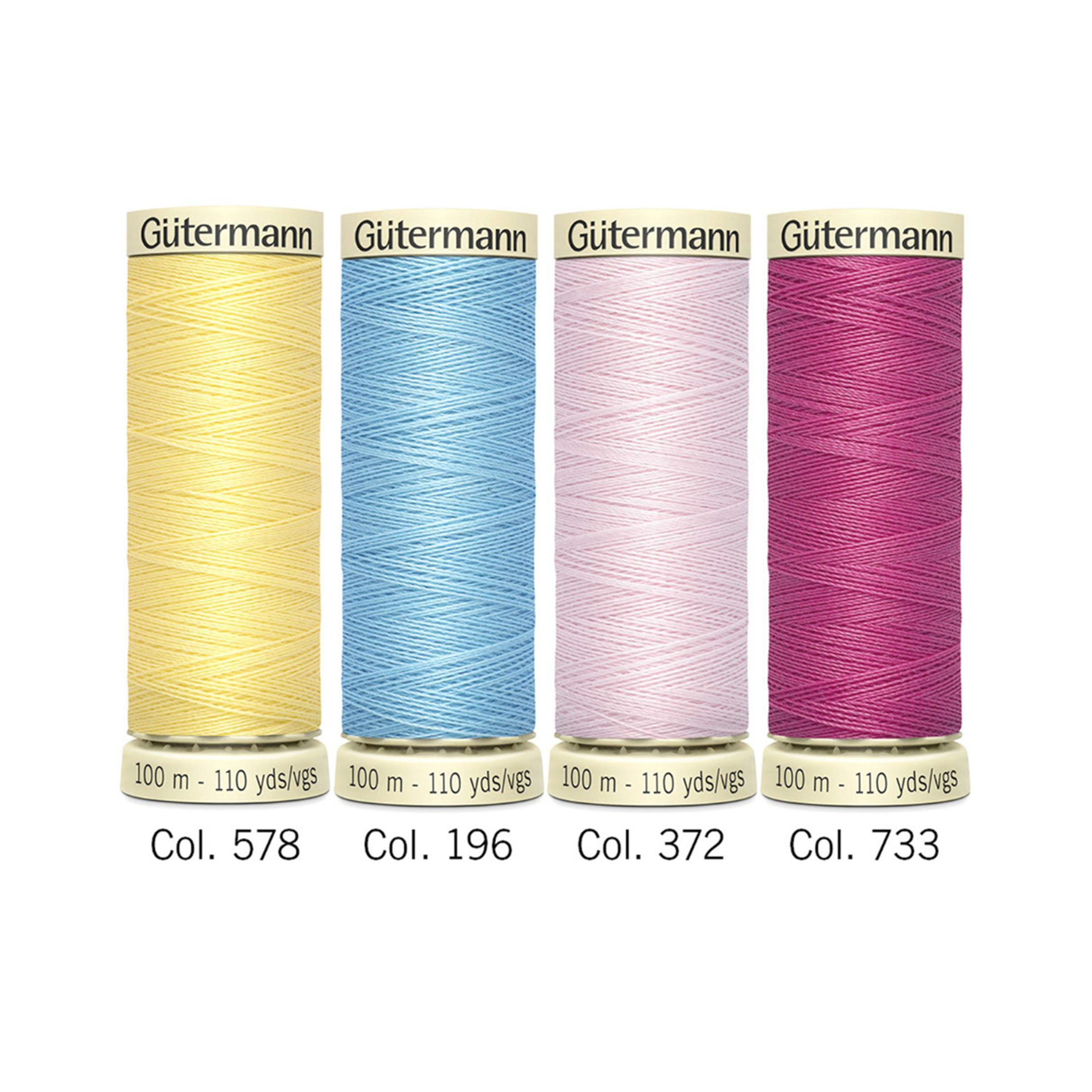 Gutermann Cute and Pink 4 Bobine Filo Cucitutto 100 m Image