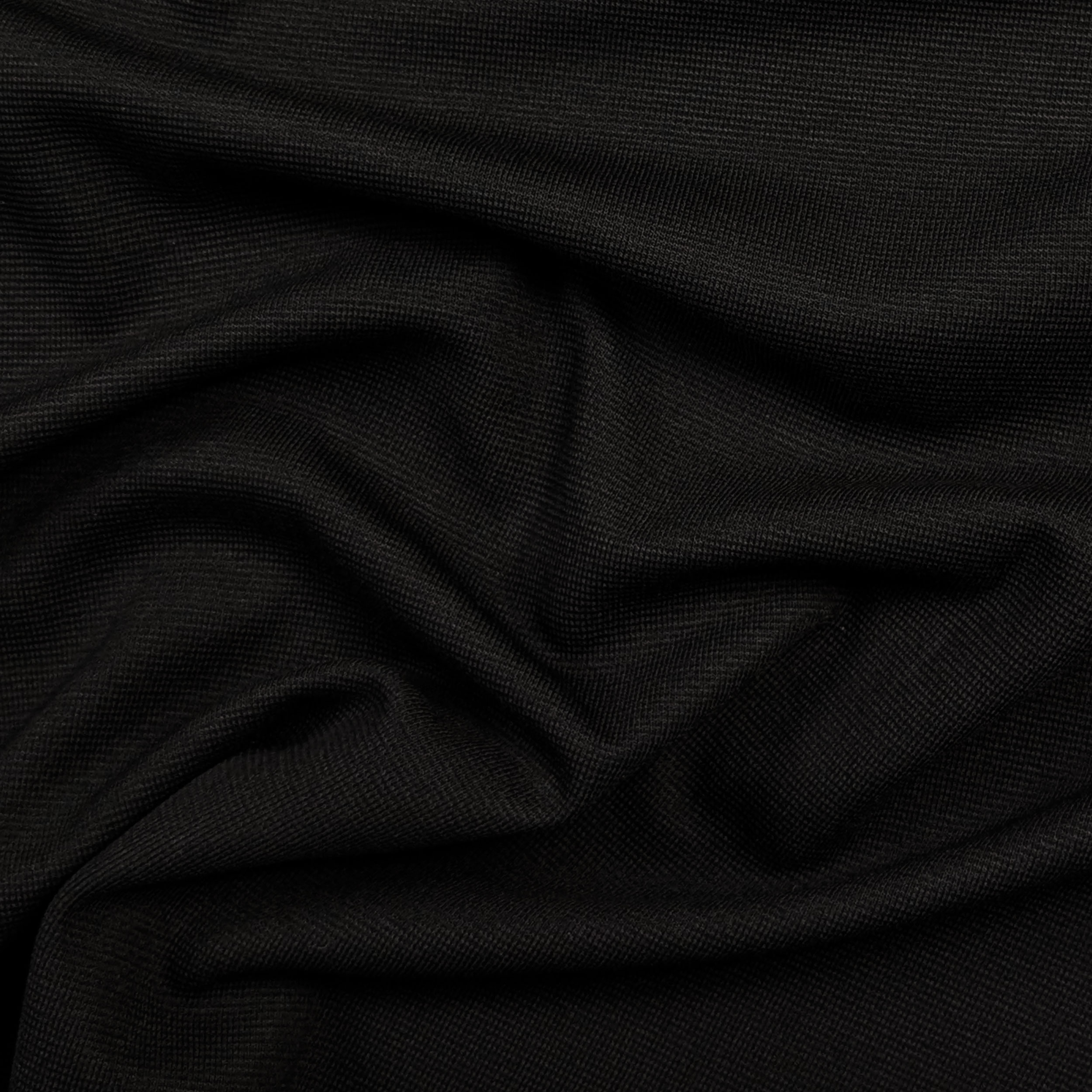 Maglia in Cotone Bielastica Costine Nera  Image