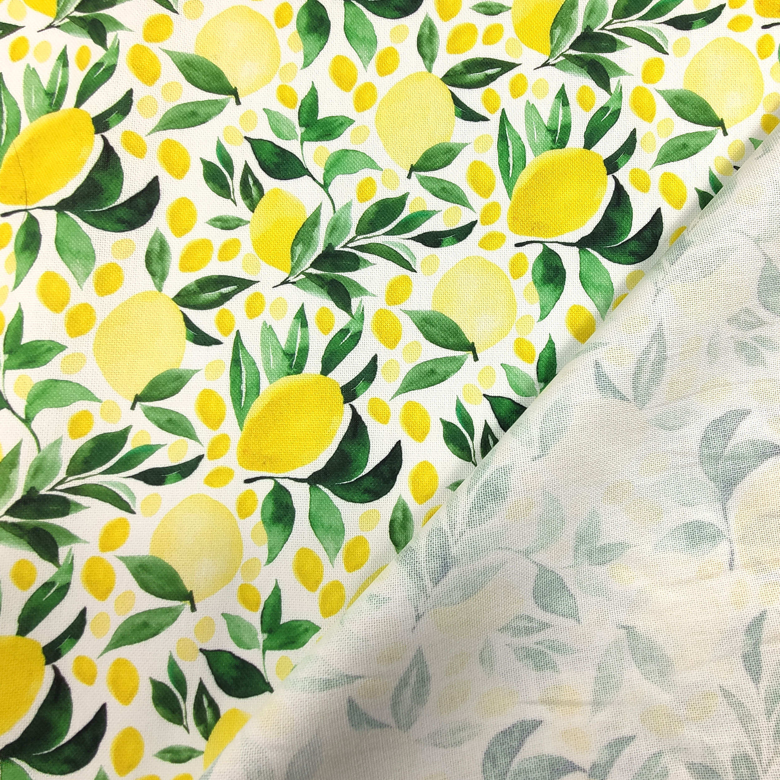 Tessuto Cotone Arredo Limoni