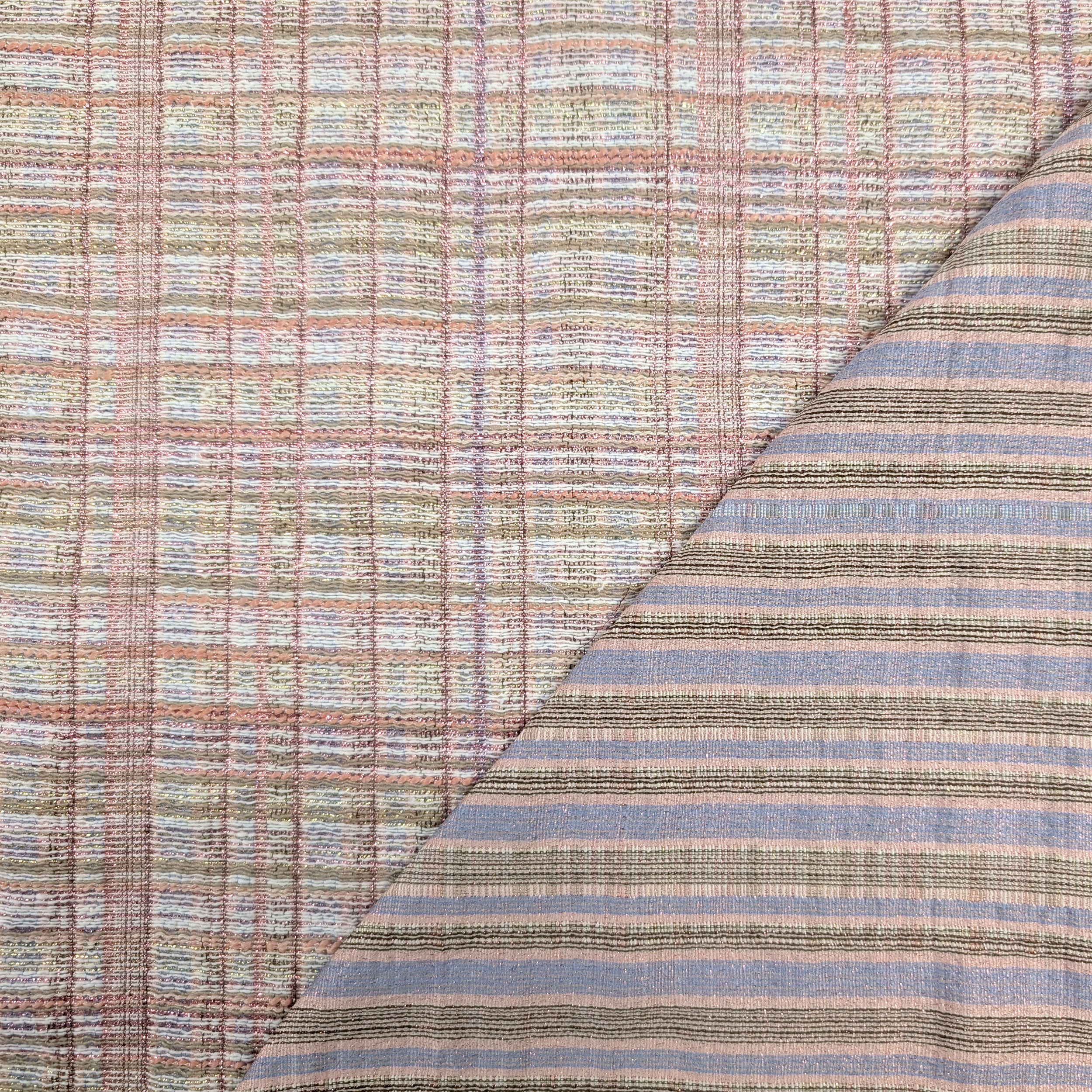 Tweed Moda Max Lurex Rosa Antico Image