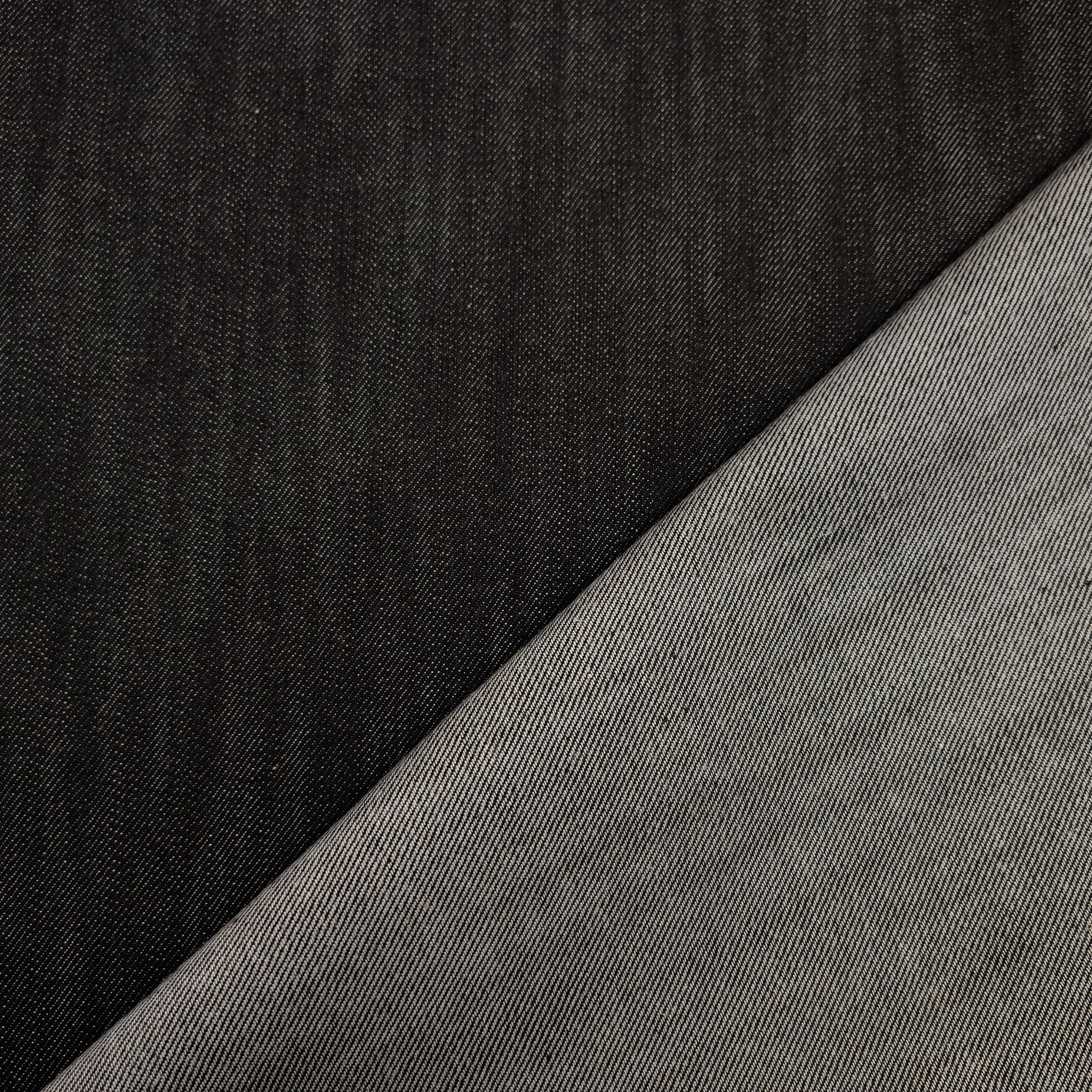Jeans di Cotone Nero Melange Image