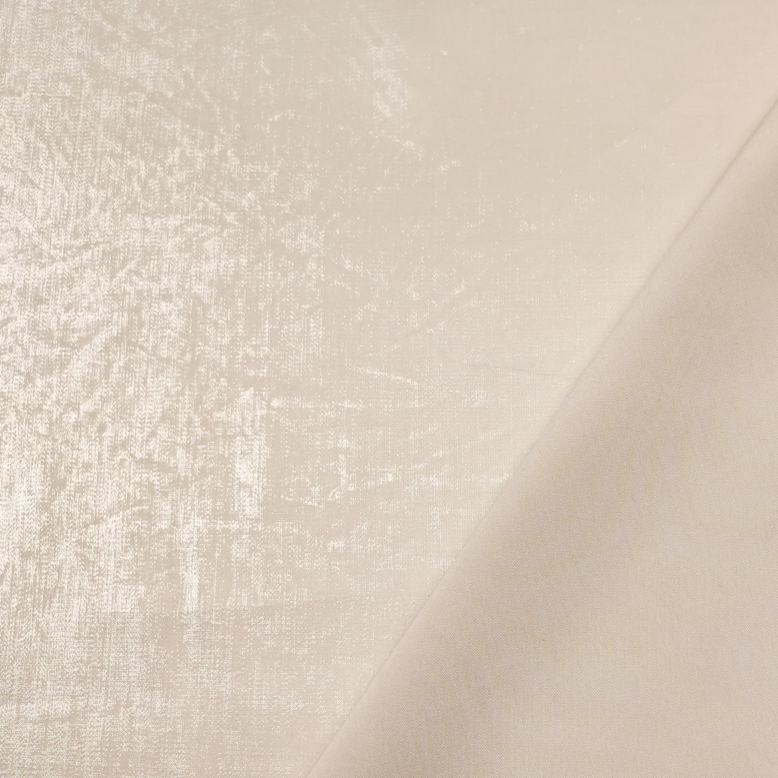 Raso Spalmato Lurex Sposa Panna
