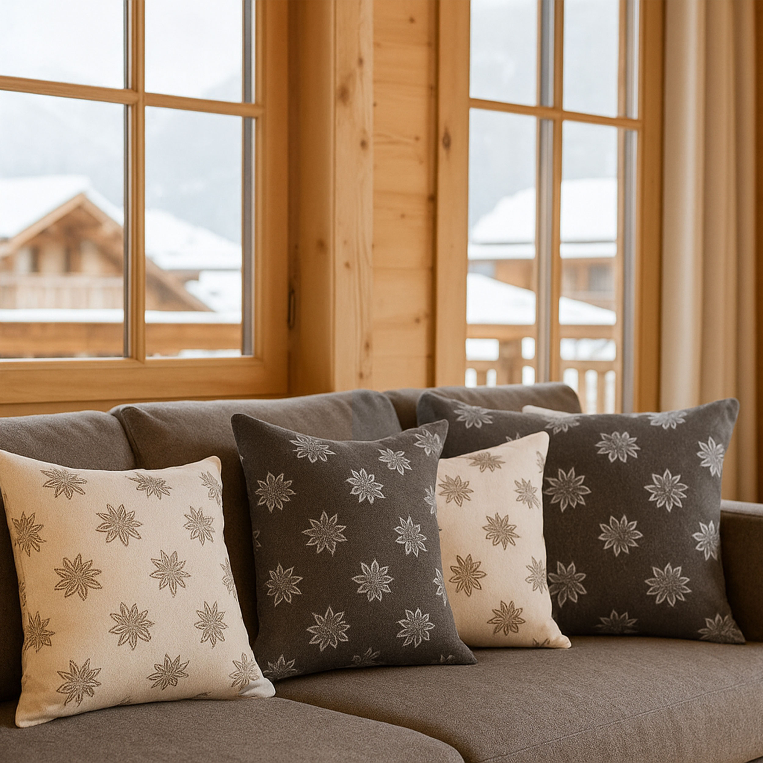 Jacquard Double Fantasia Stelle Alpine Image