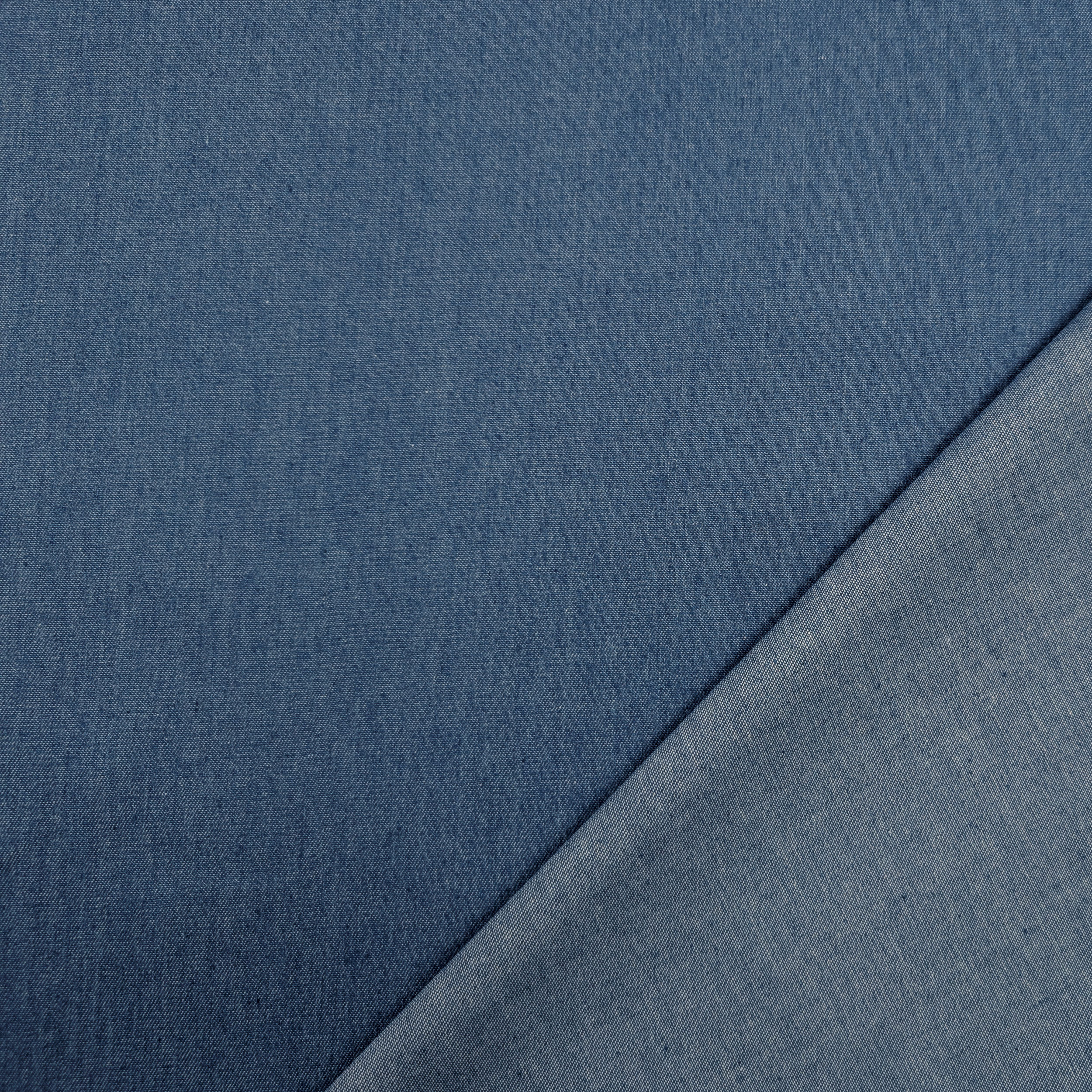 Ritaglio Jeans Cotone Blu Medio 120x145 cm Image