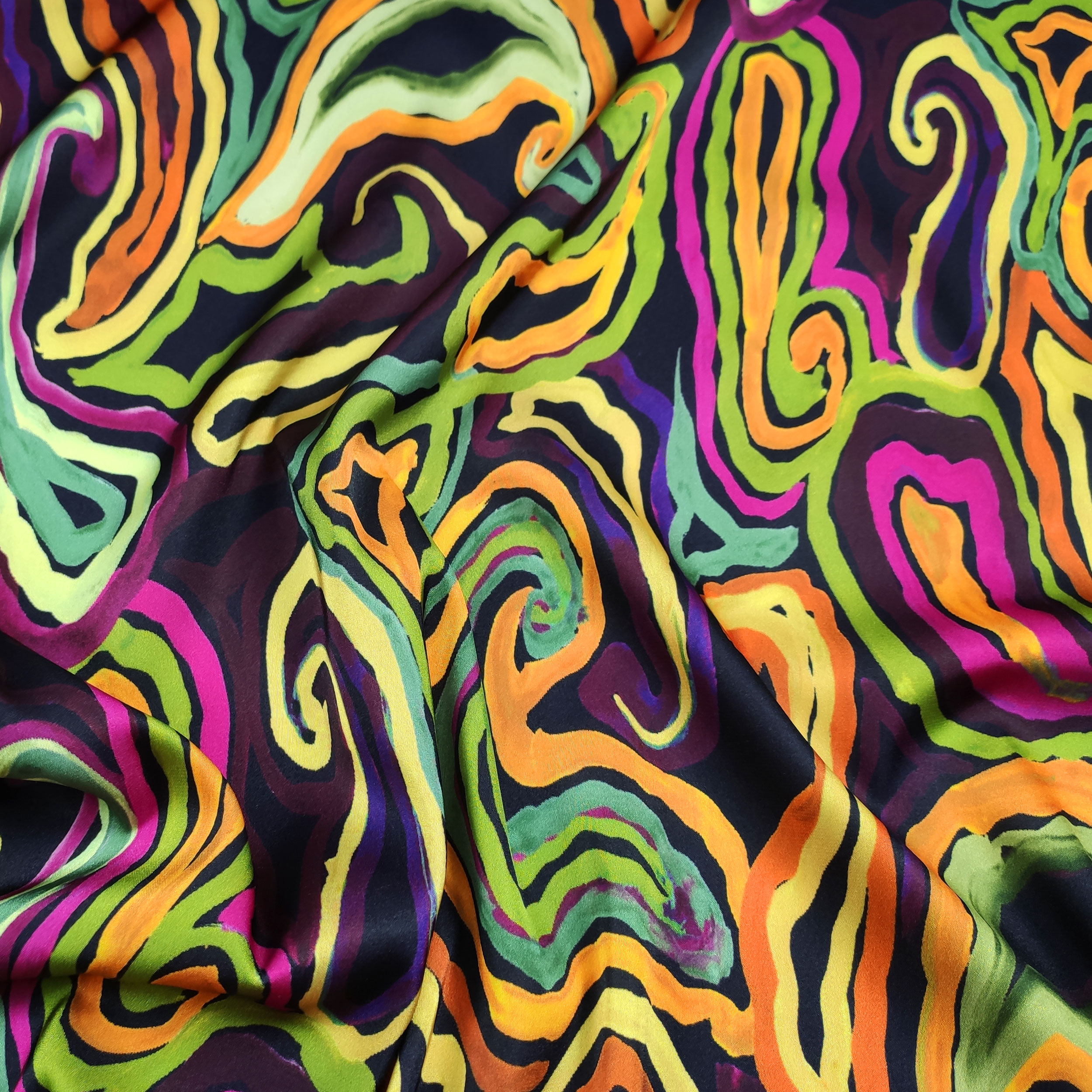 Raso Setato Alta Moda Fantasia Multicolor
