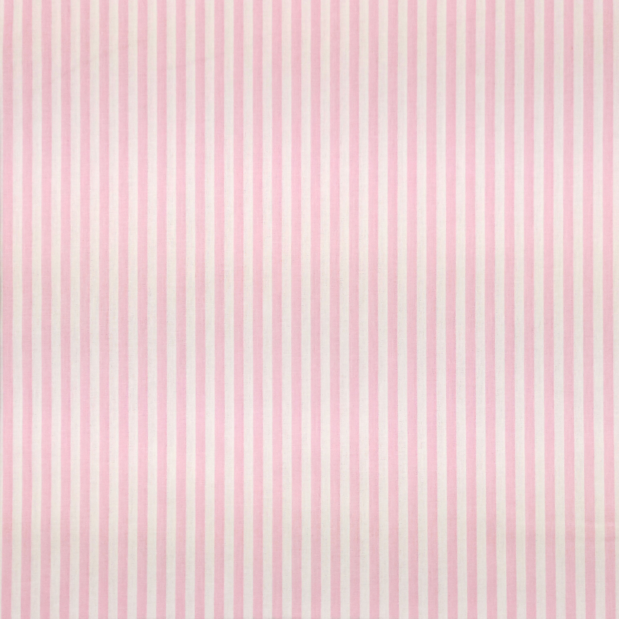 cotone righe rosa chiaro