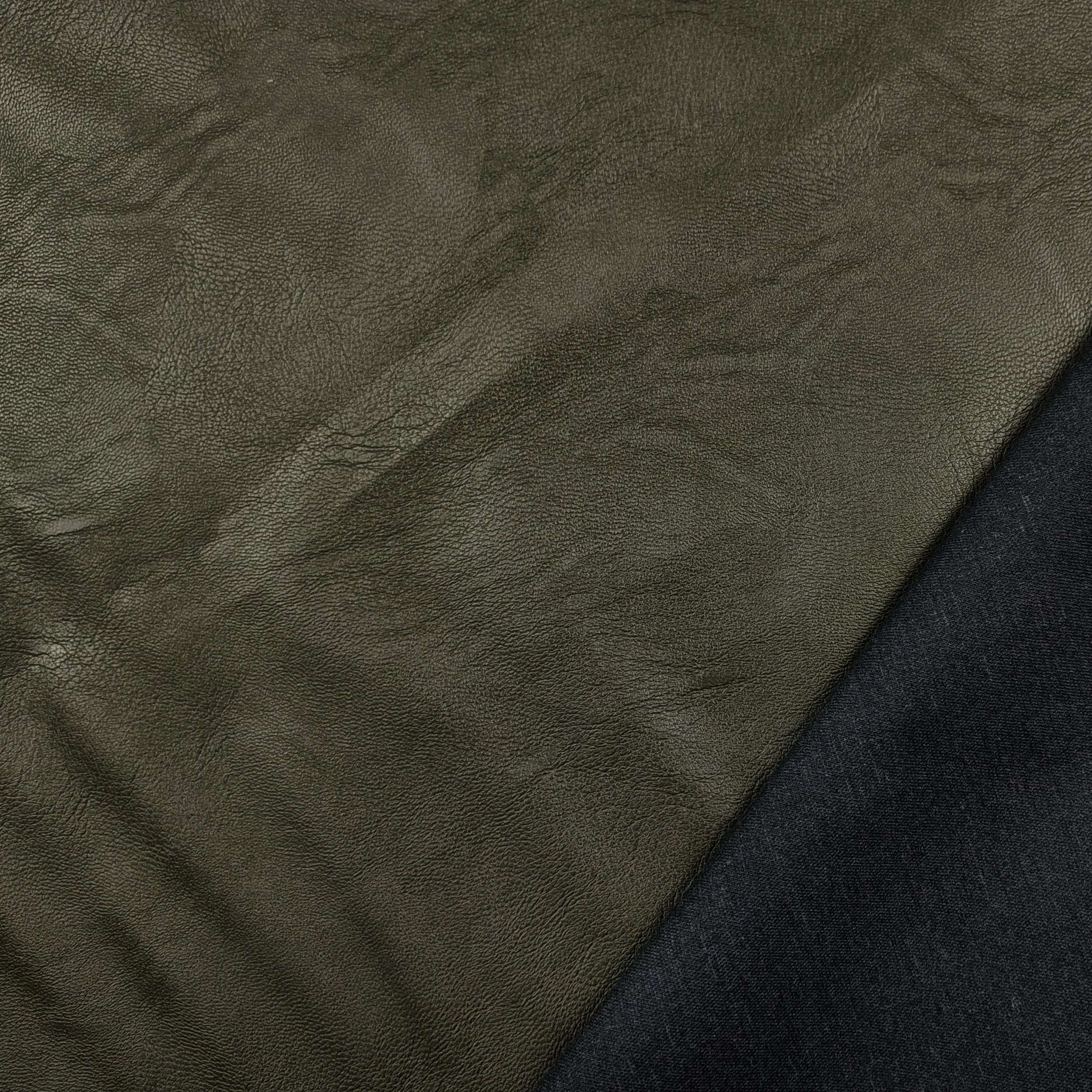 Tessuto Finta Pelle Tinta Unita per Abbigliamento Image
