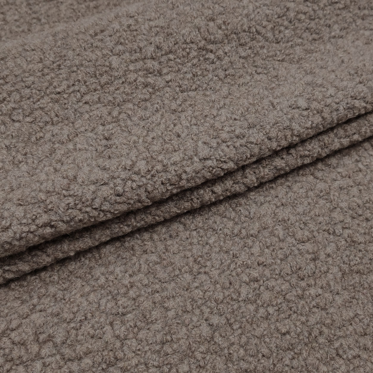 Tessuto Effetto Agnellino Beige