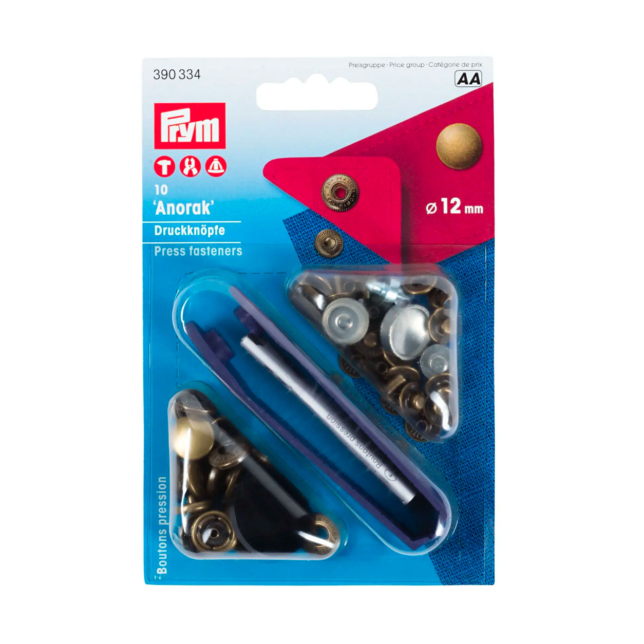 Bottoni A Pressione Prym Anorak - 10 Pezzi 15mm | In Ottone, Nero Per Giacche E Abbigliamento - Foto 7