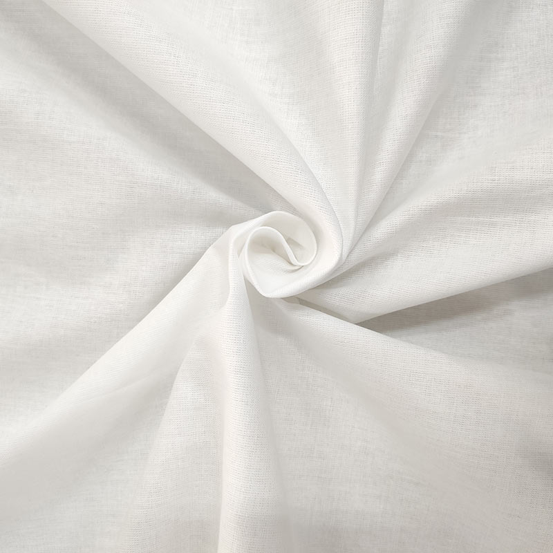 Ritaglio Tessuto 100% Cotone per Modelli Bianco 160x150 cm Image
