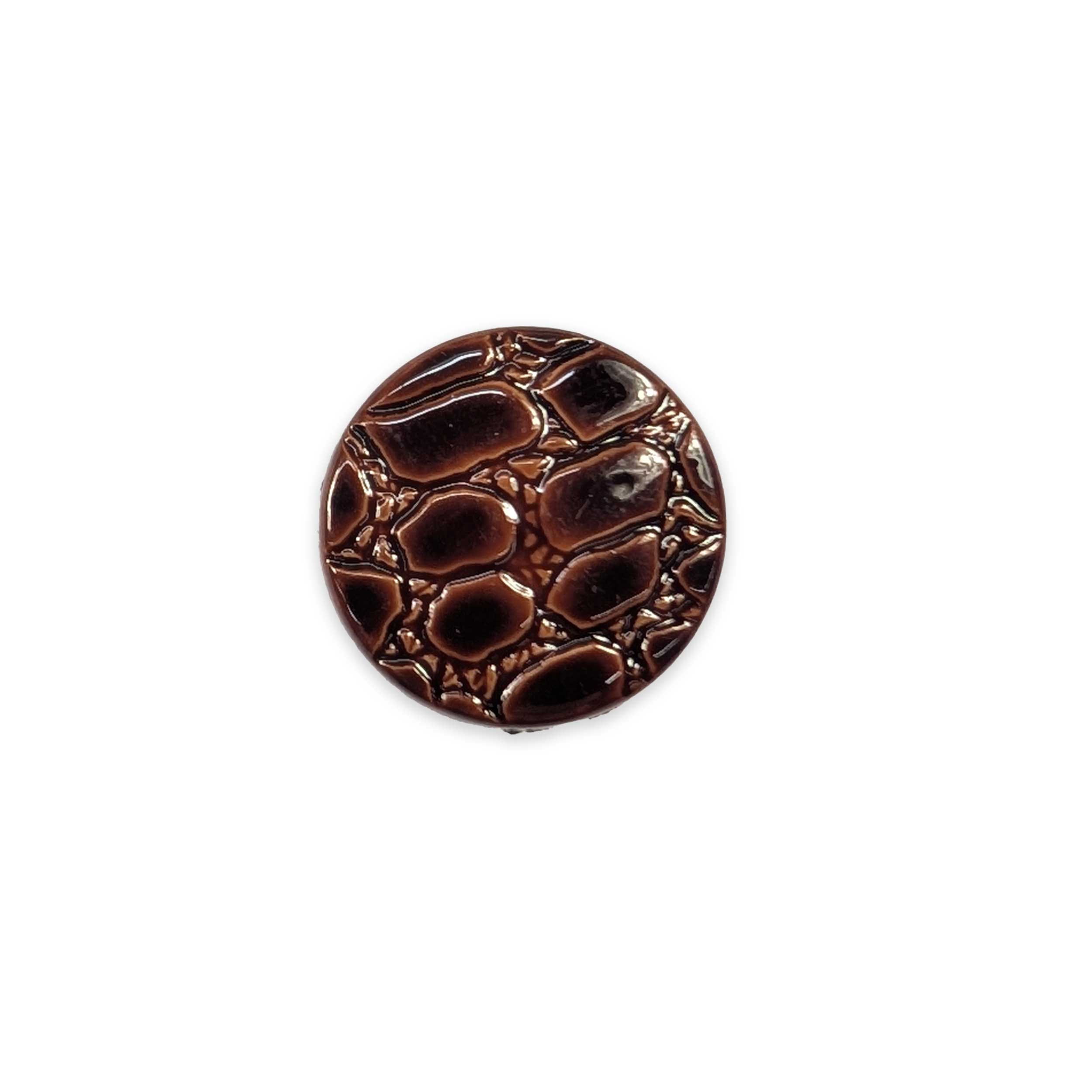Bottone Gioiello Pitonato Marrone Lin 32 Image