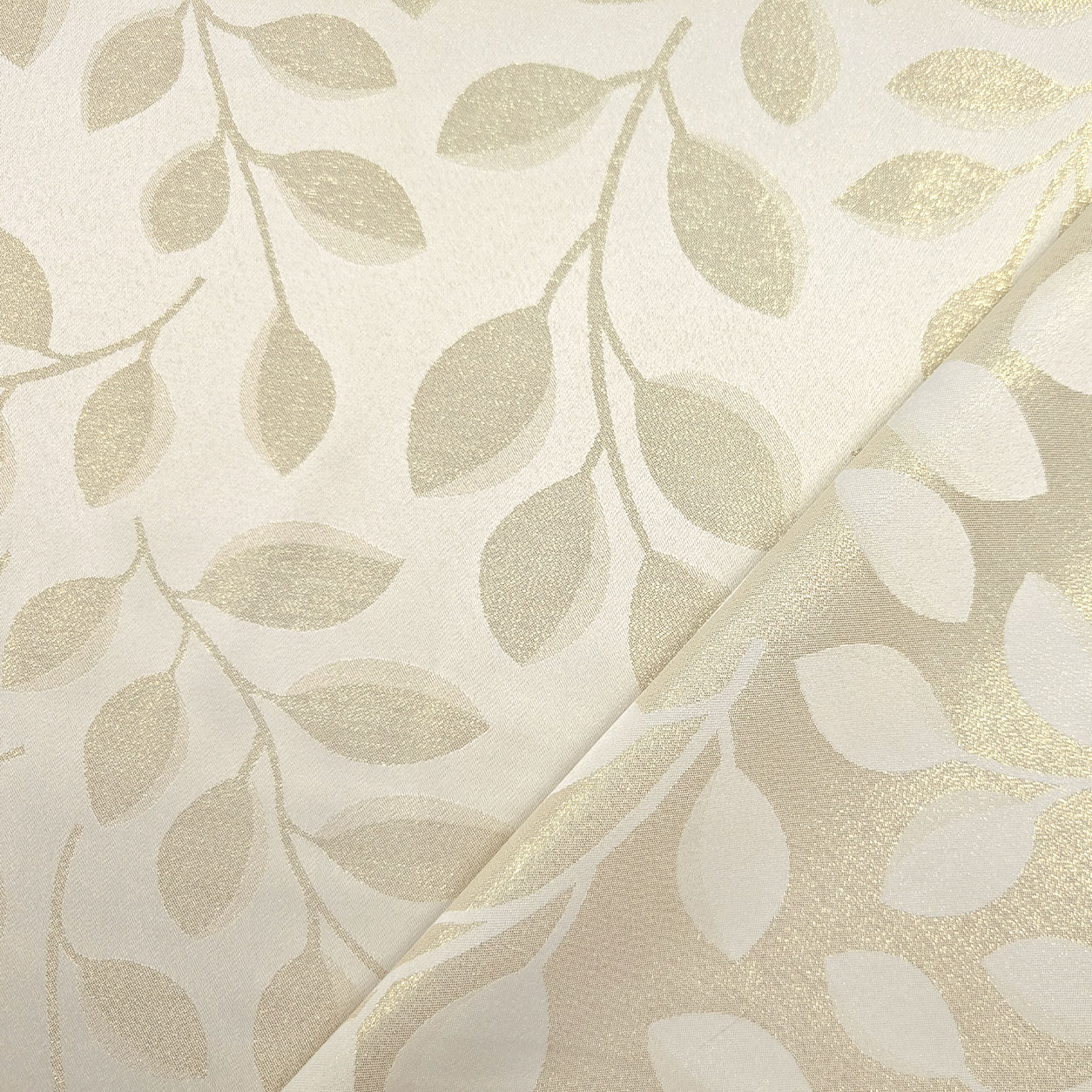 Jacquard Foglie Oro Lurex Image