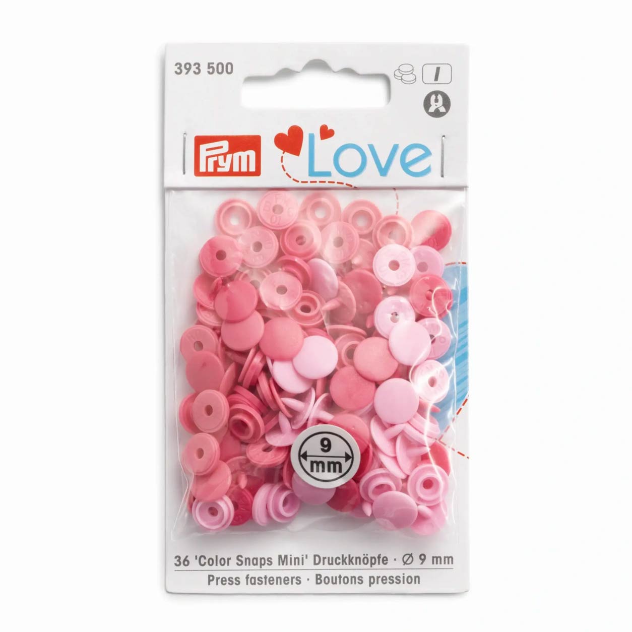 bottoni-a-pressione-color-snap-rosa-prym-love-9-mm