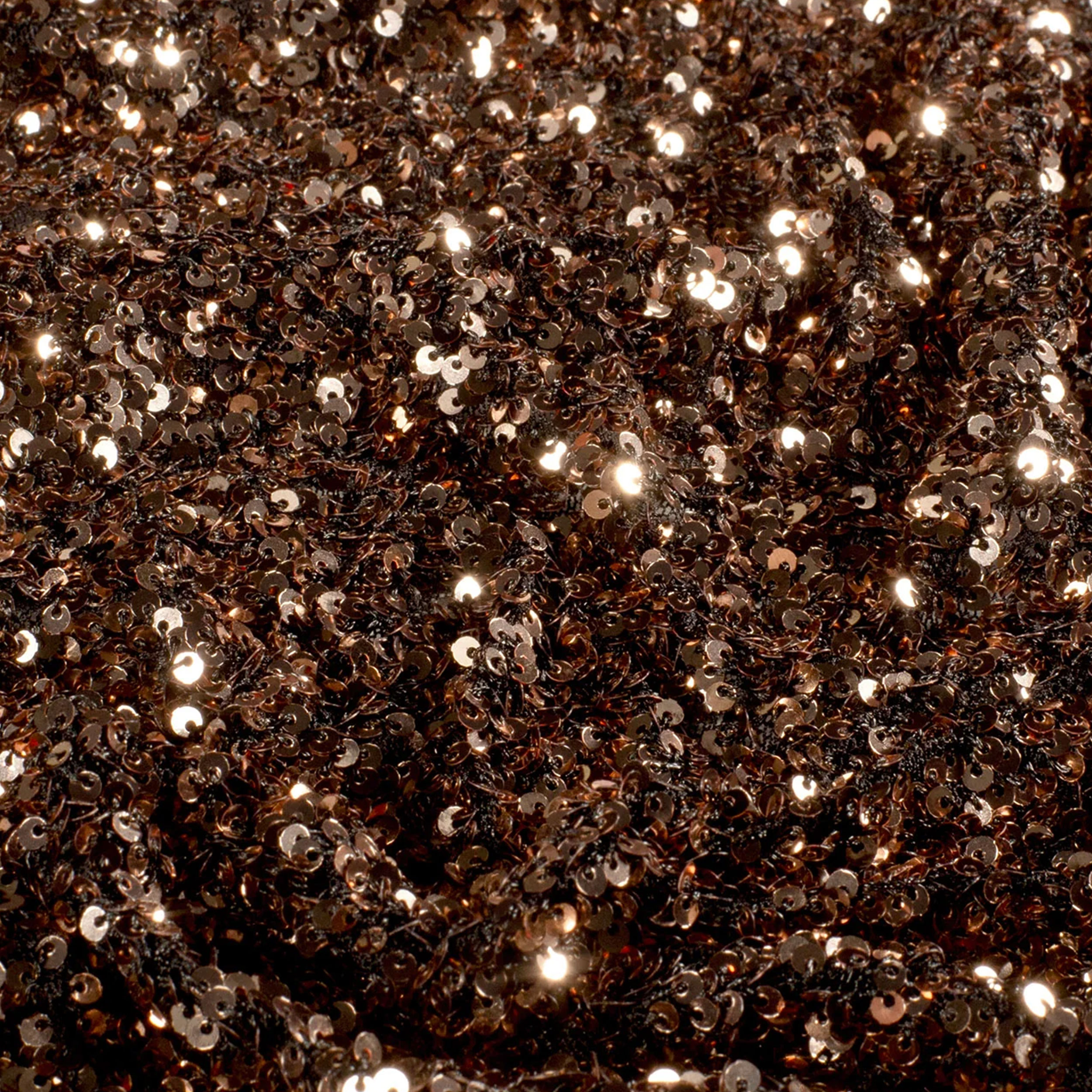 Paillettes su Tulle Elasticizzato Bronzo Image