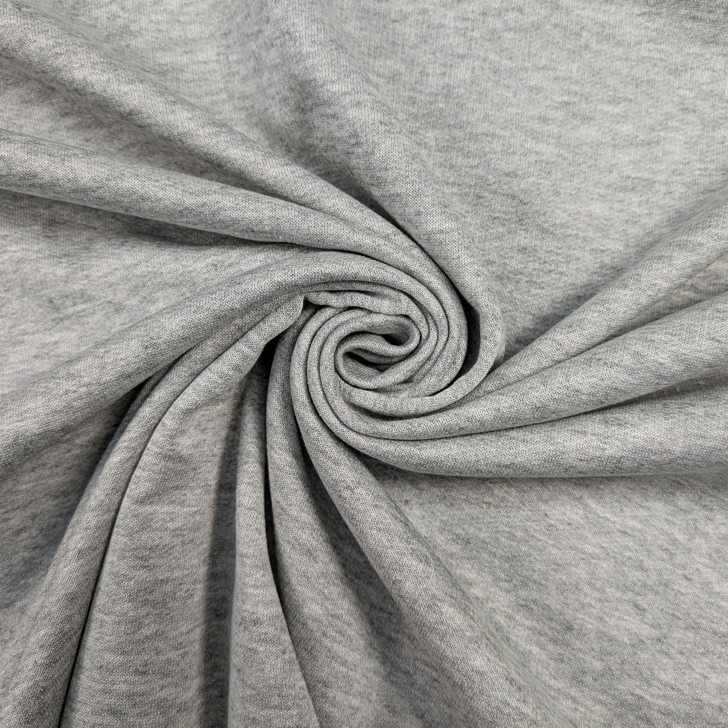 Felpa Cotone Invernale Grigio Chiaro Melange Image