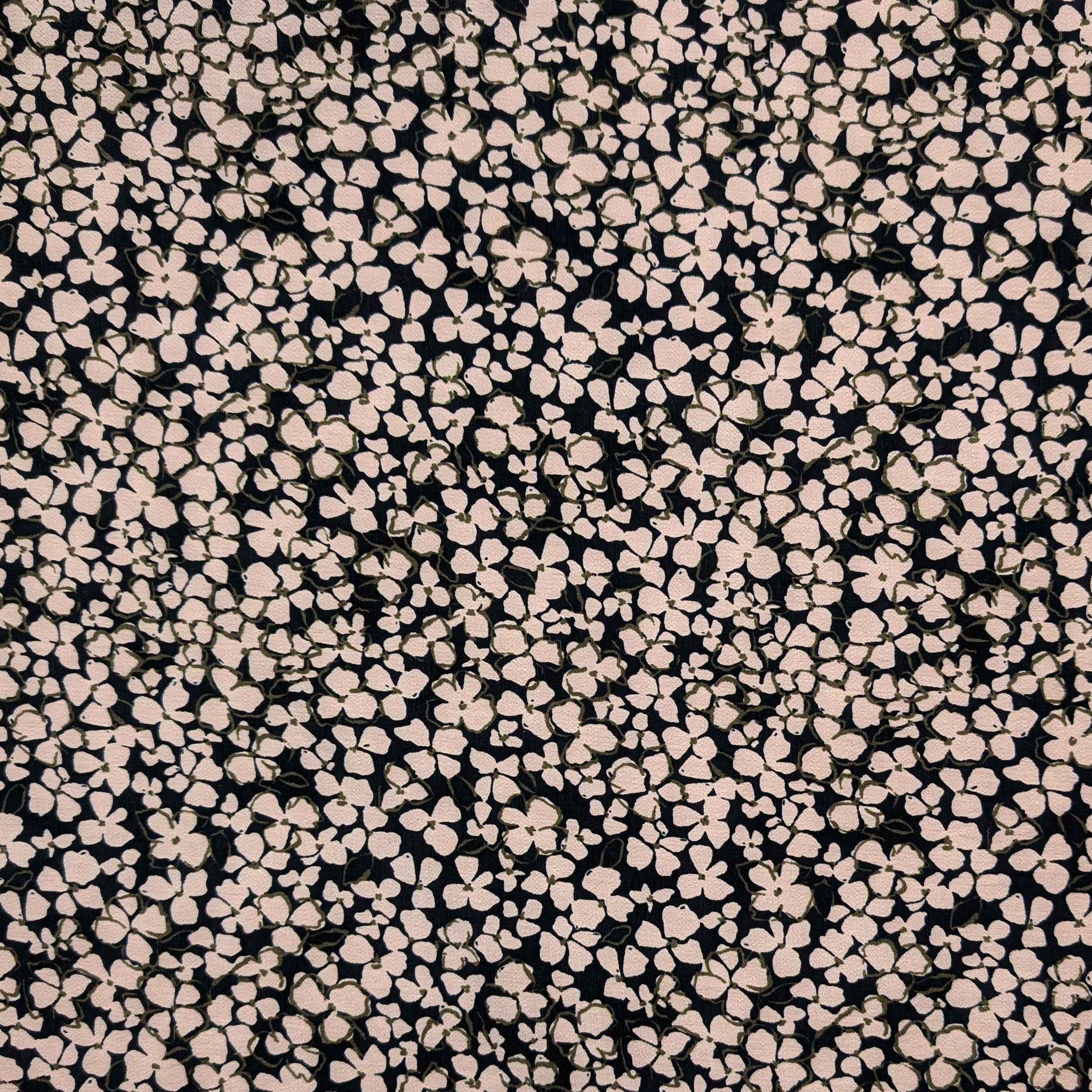 Viscosa Fiorellini Cipria Sfondo Nero Image