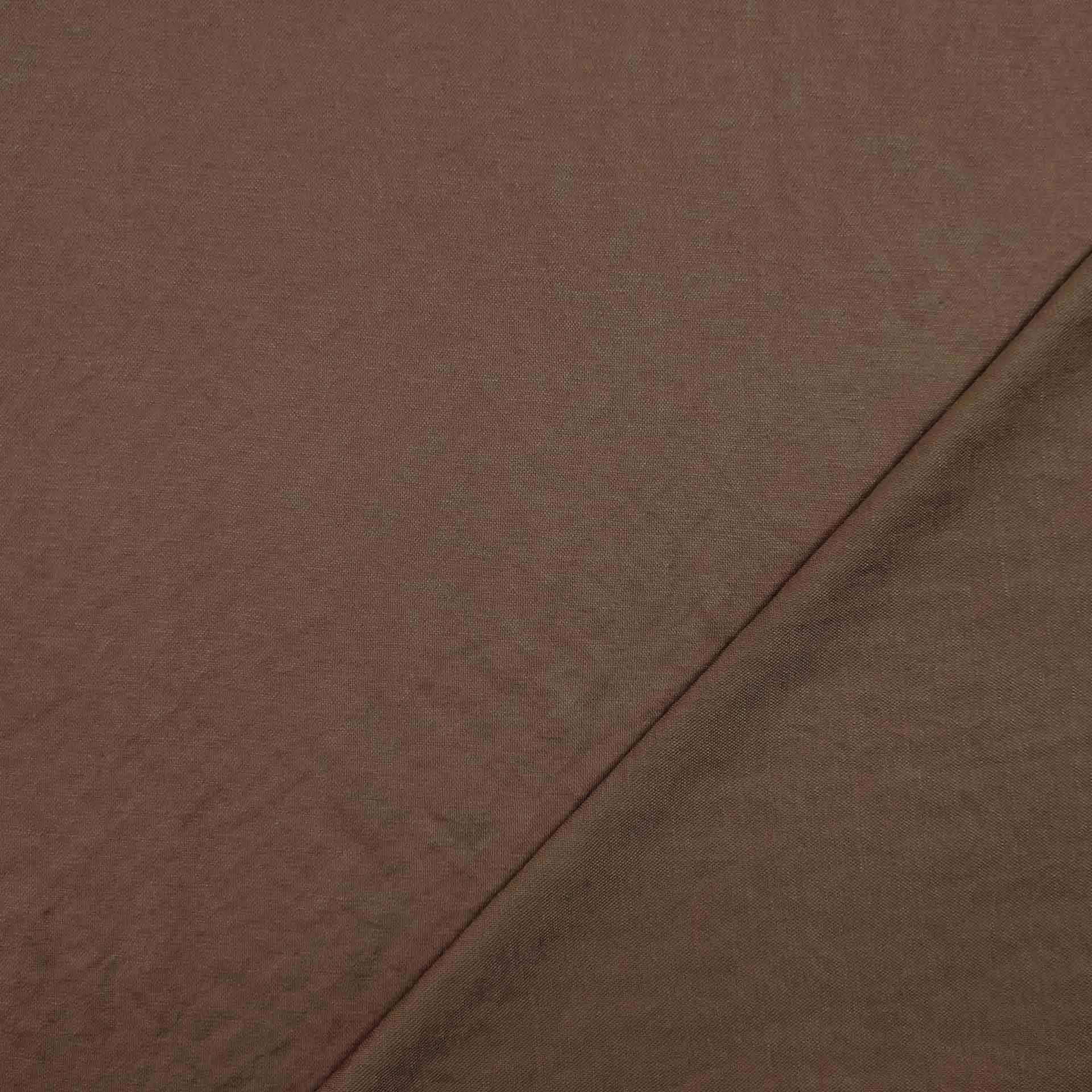 Tessuto jersey di viscosa linen cammello