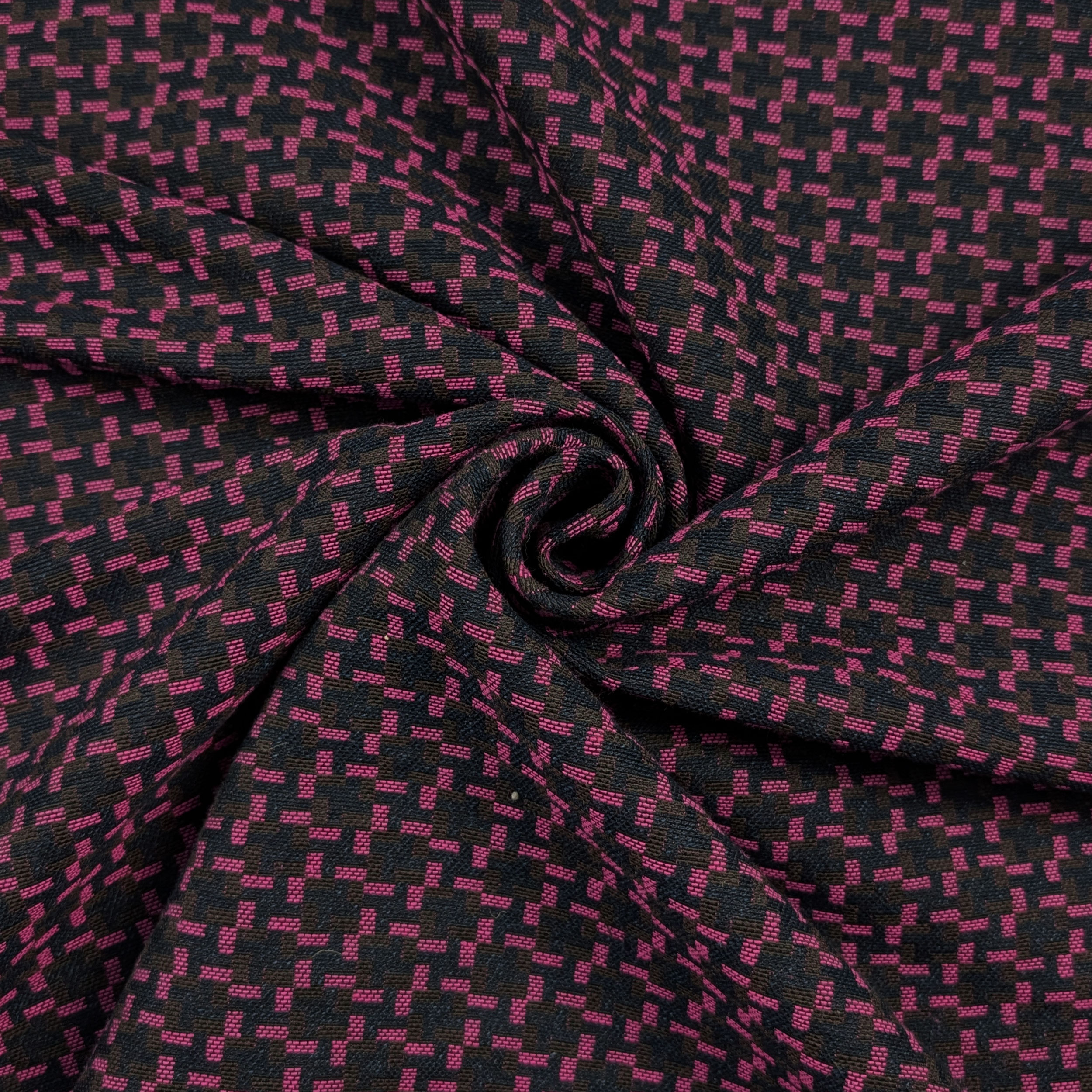 Misto Cotone Fantasia Geometrica Fuxia Image