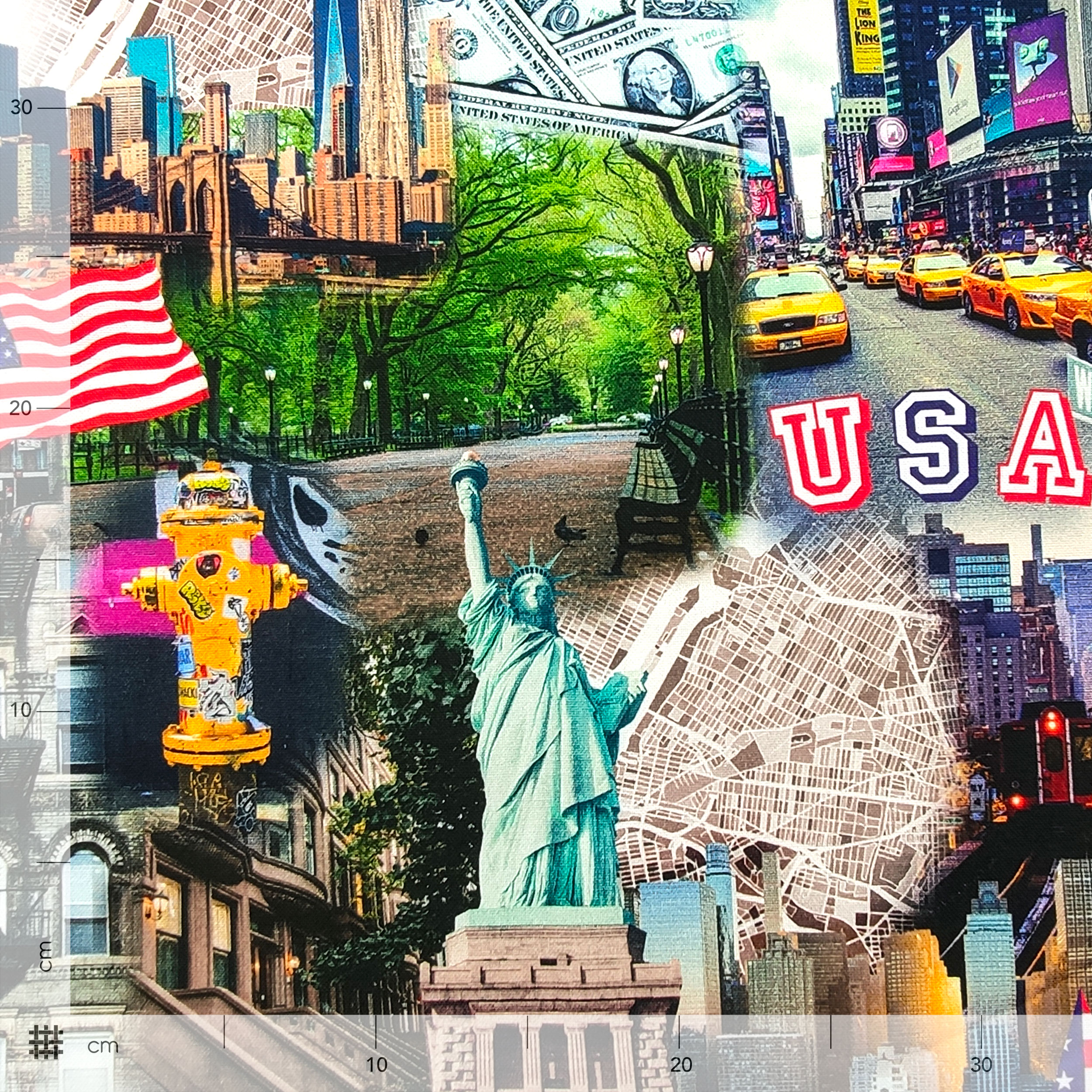Tessuto Panama Cotone New York