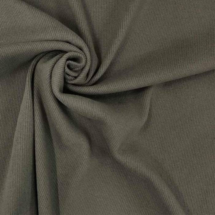 Maglia Mano Cachemire Costina Caldo Cotone Tortora