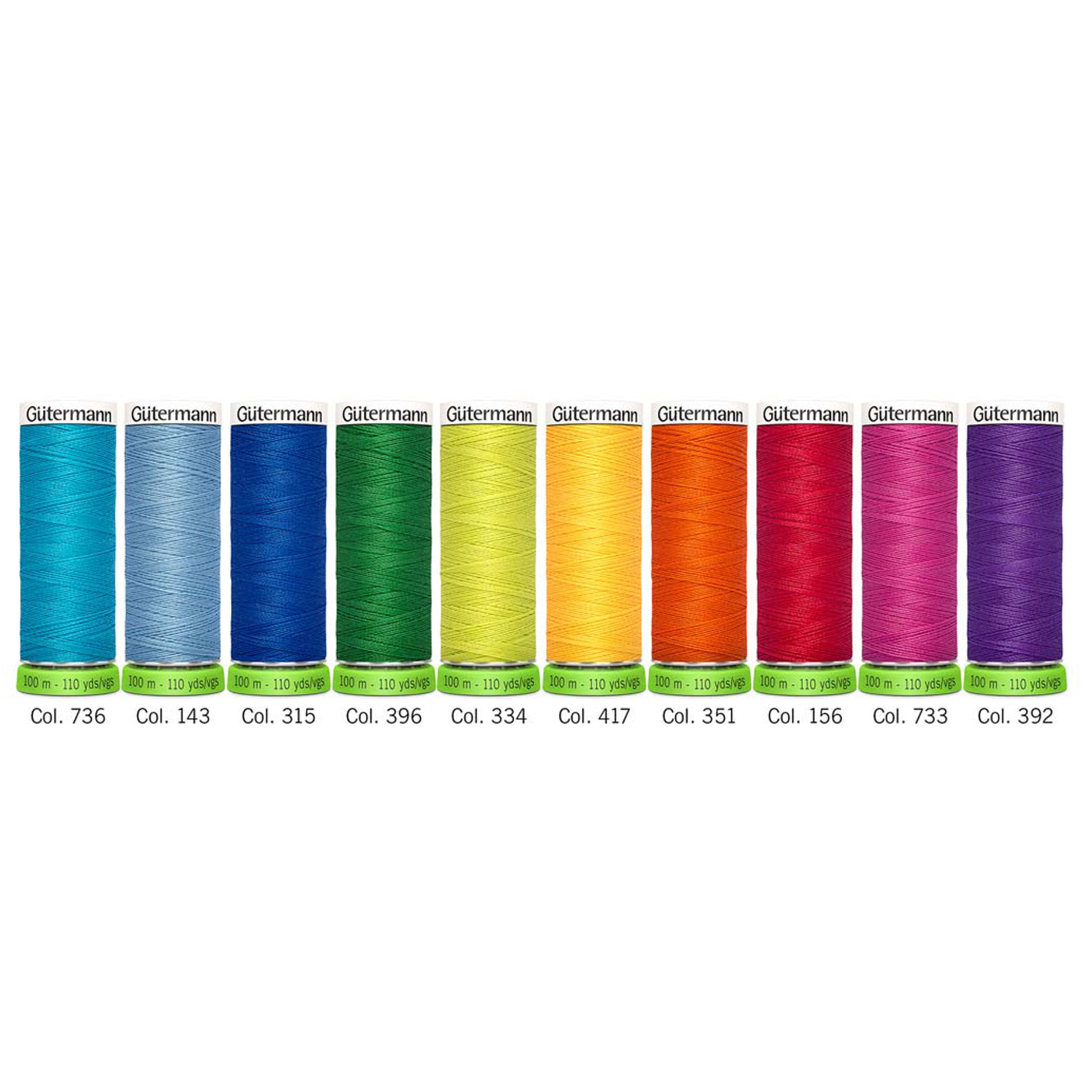 Gutermann Creative Cucitutto rPET 10 Bobine Rainbow Image
