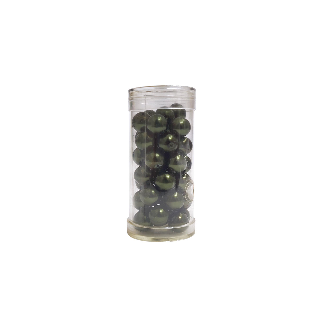 Perline verde scuro 8 mm gutermann