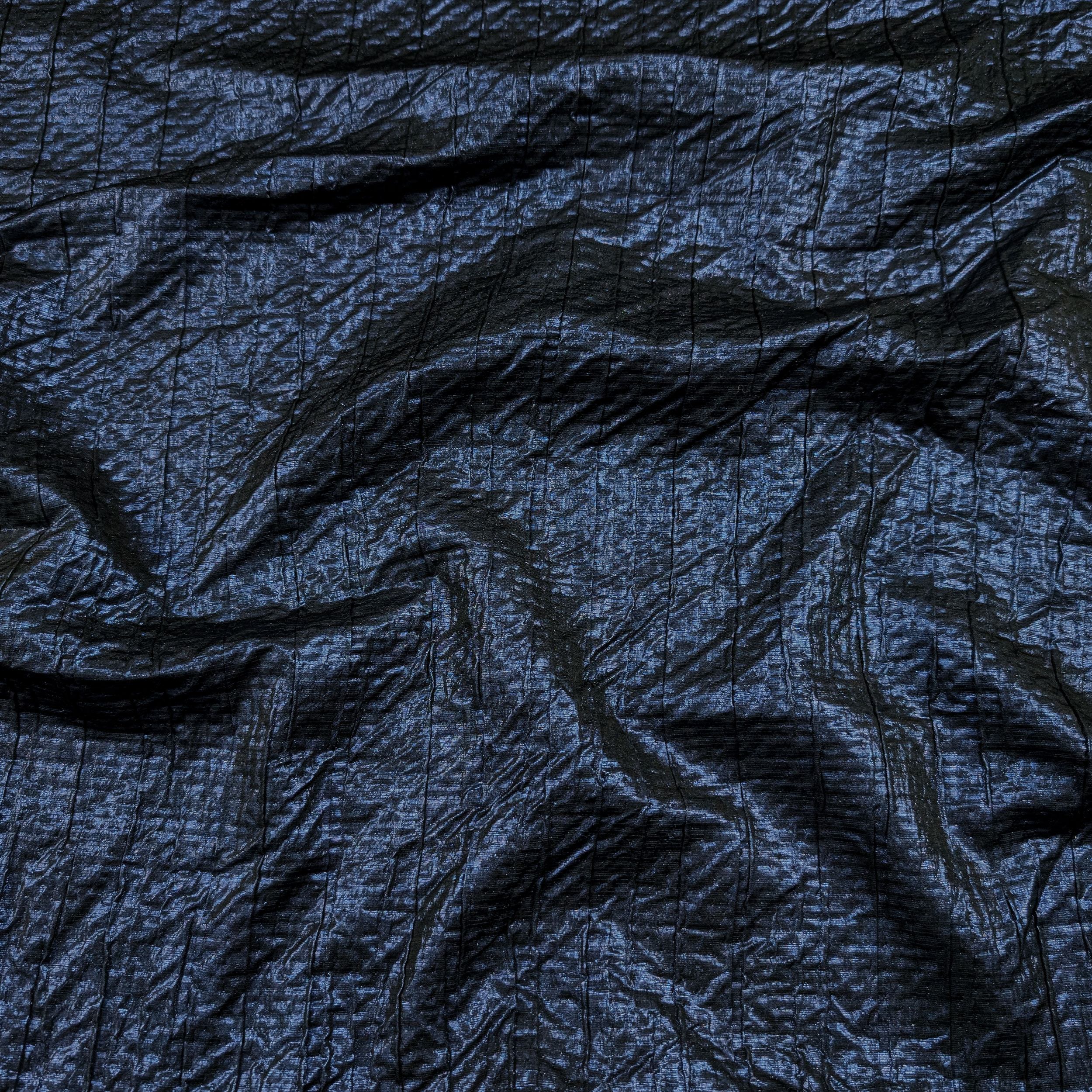 Tessuto Goffrato Laminato Blu Image