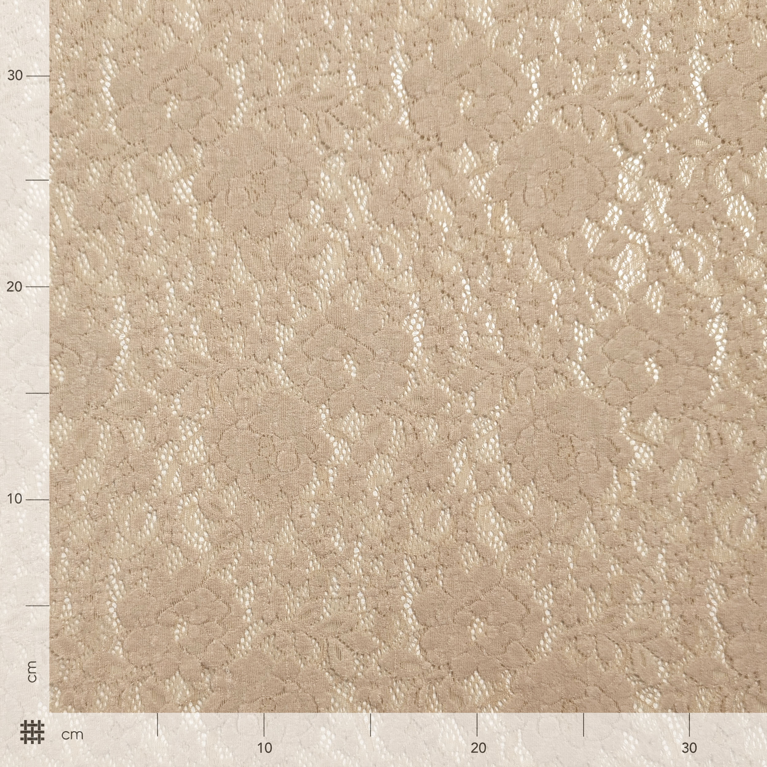 Pizzo Inserto Rose Velluto Beige Image