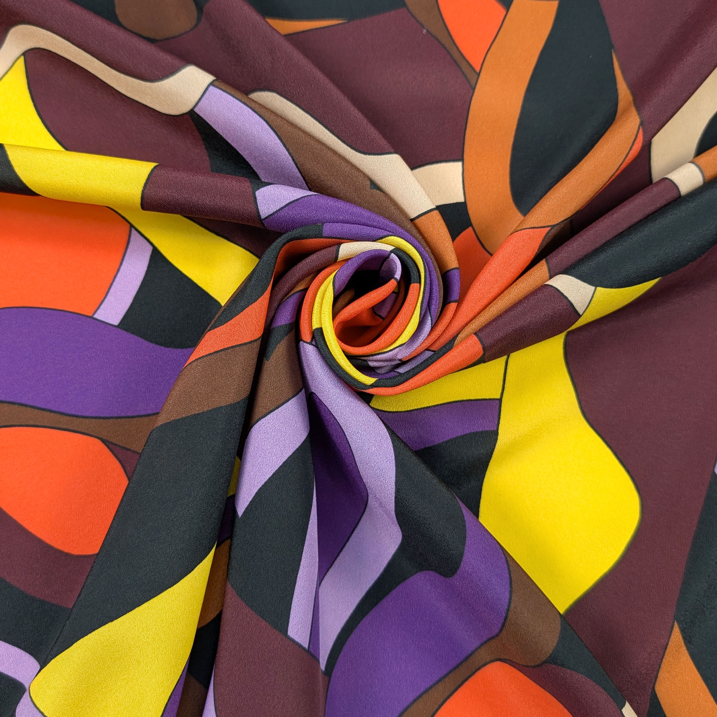 Crêpe Moda Giallo e Viola Image