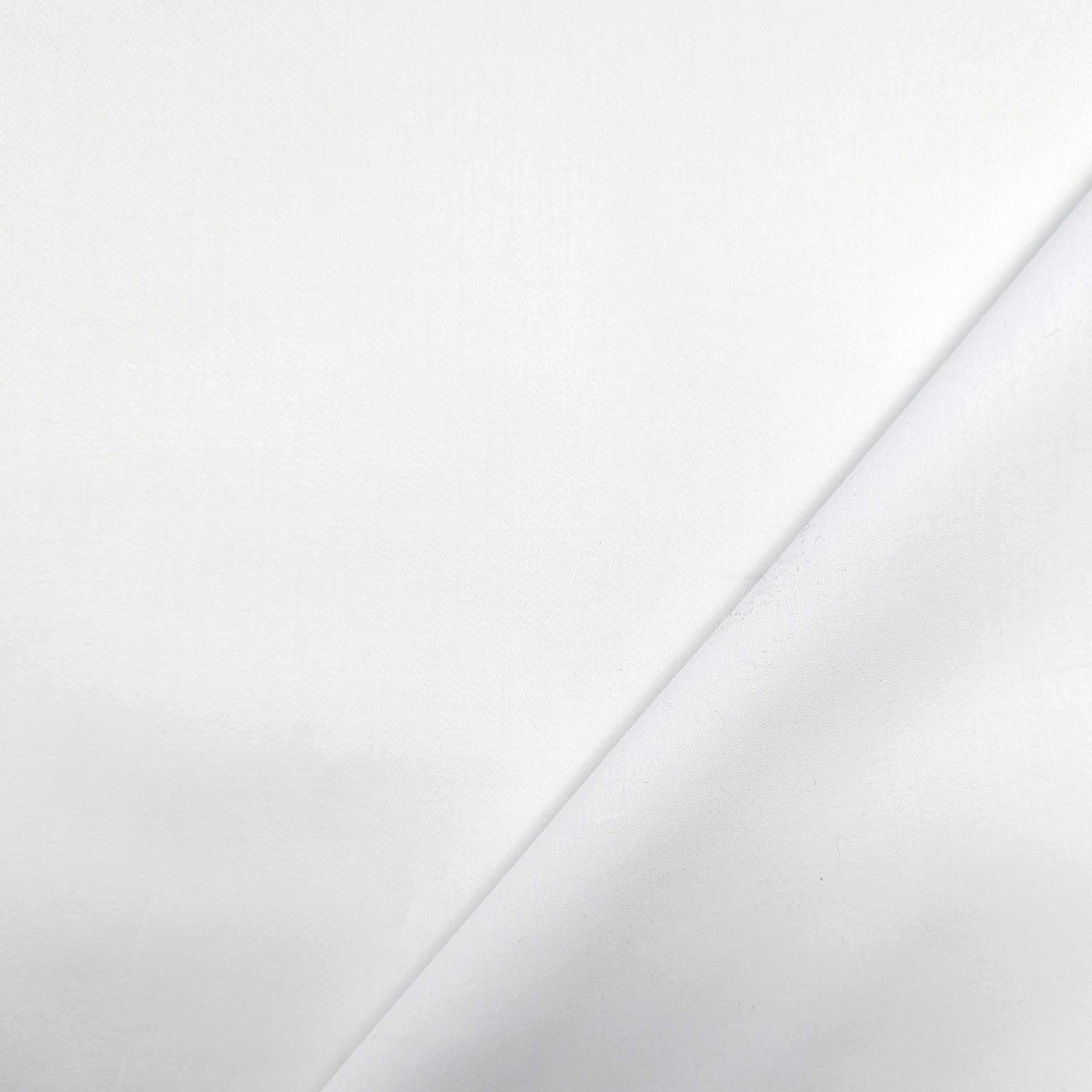 Rasatello Cotone Camiceria Bianco Brennet Swiss Image