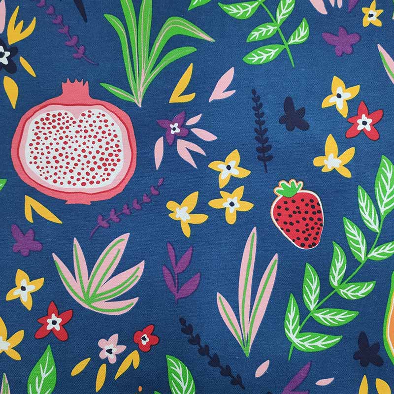 Tessuto cotone arredo frutti della passione