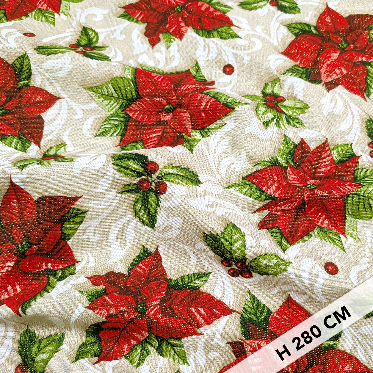 Panama Lurex Stelle di Natale H 280 cm Image